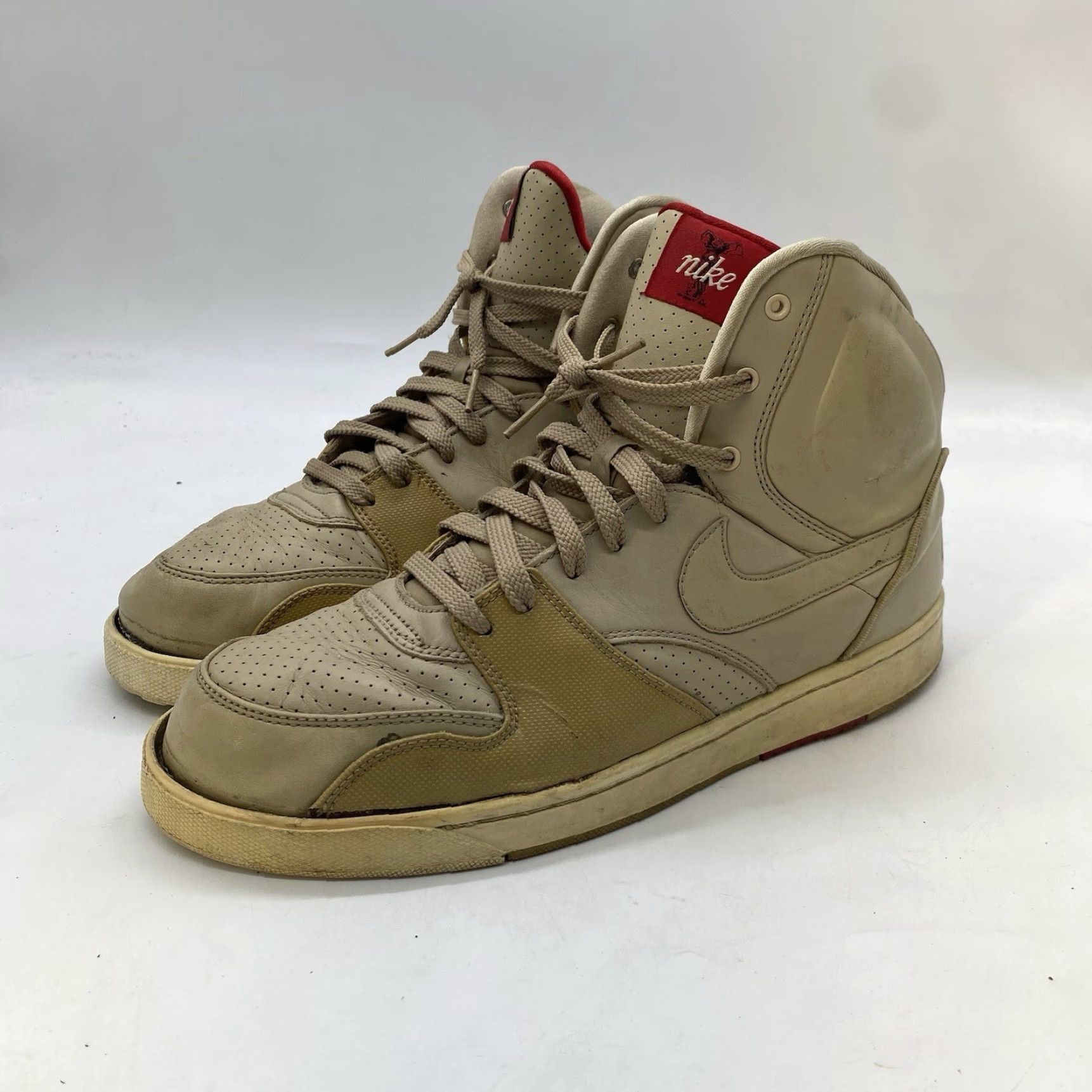 Nike Nike Rt1 High White 2009 Mens Size 11 Vintage Retro Y2K Skate Nike RT1 High Top Leather White Foam Insole Rubber Outdoor/Casual Sneaker Size US 11 / EU 44 - 2 Thumbnail