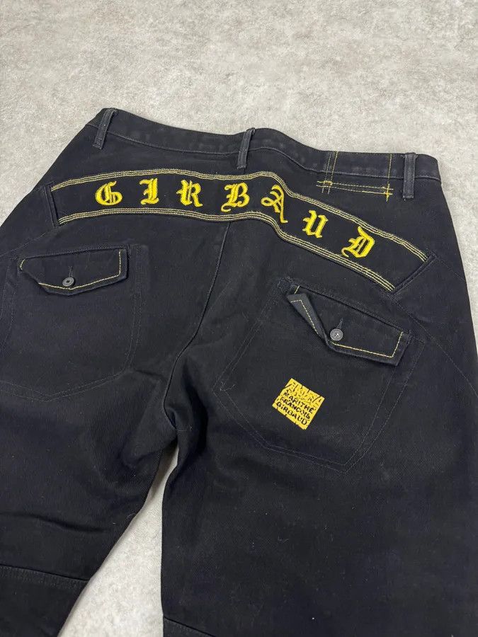 Marithe + Francois Girbaud 2000s Marithé + François Girbaud Black & Yellow Pants Size US 37 - 7 Thumbnail