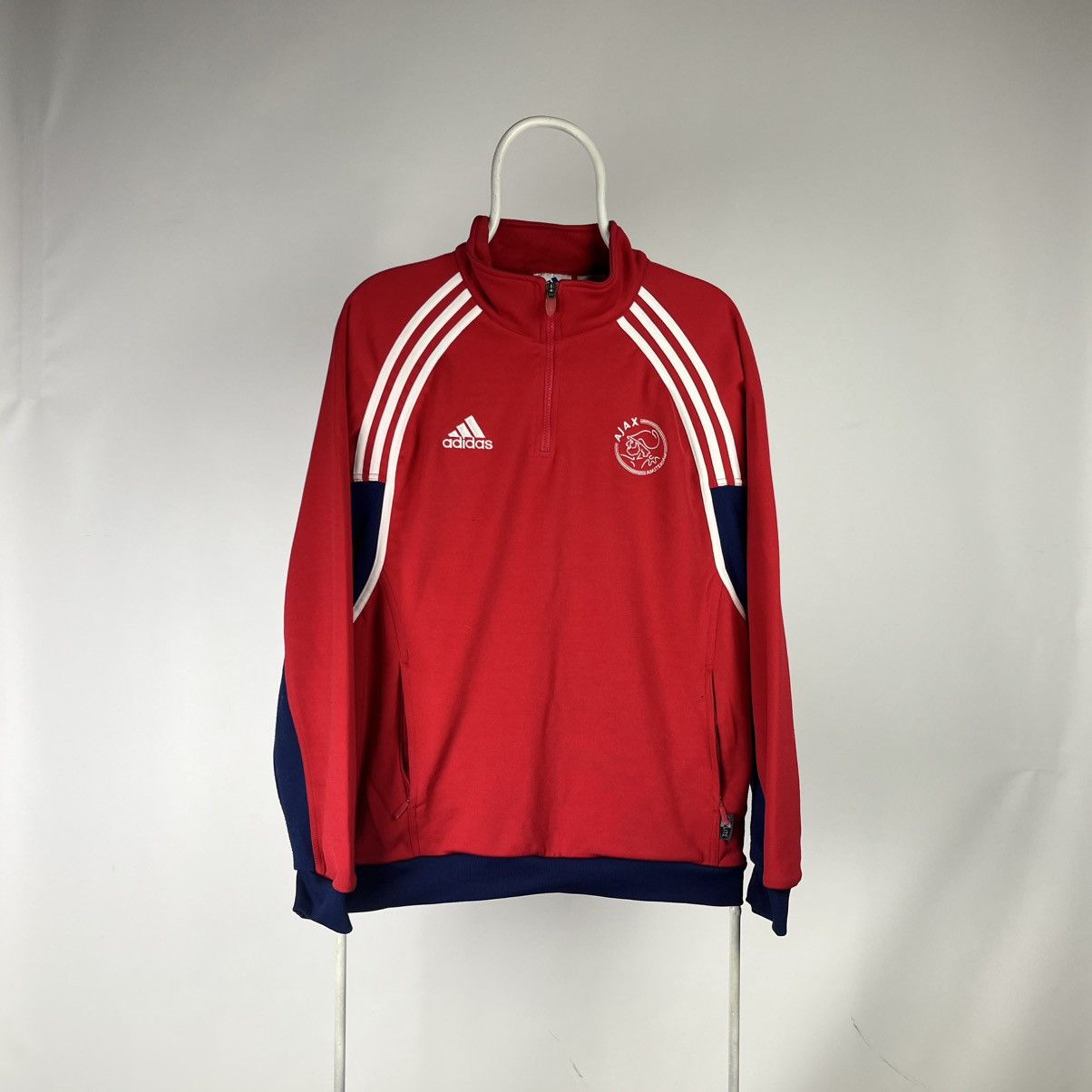 Adidas Vintage Adidas Ajax Amsterdam Football Sweatshirt Soccer Size US L / EU 52-54 / 3 - 1 Thumbnail