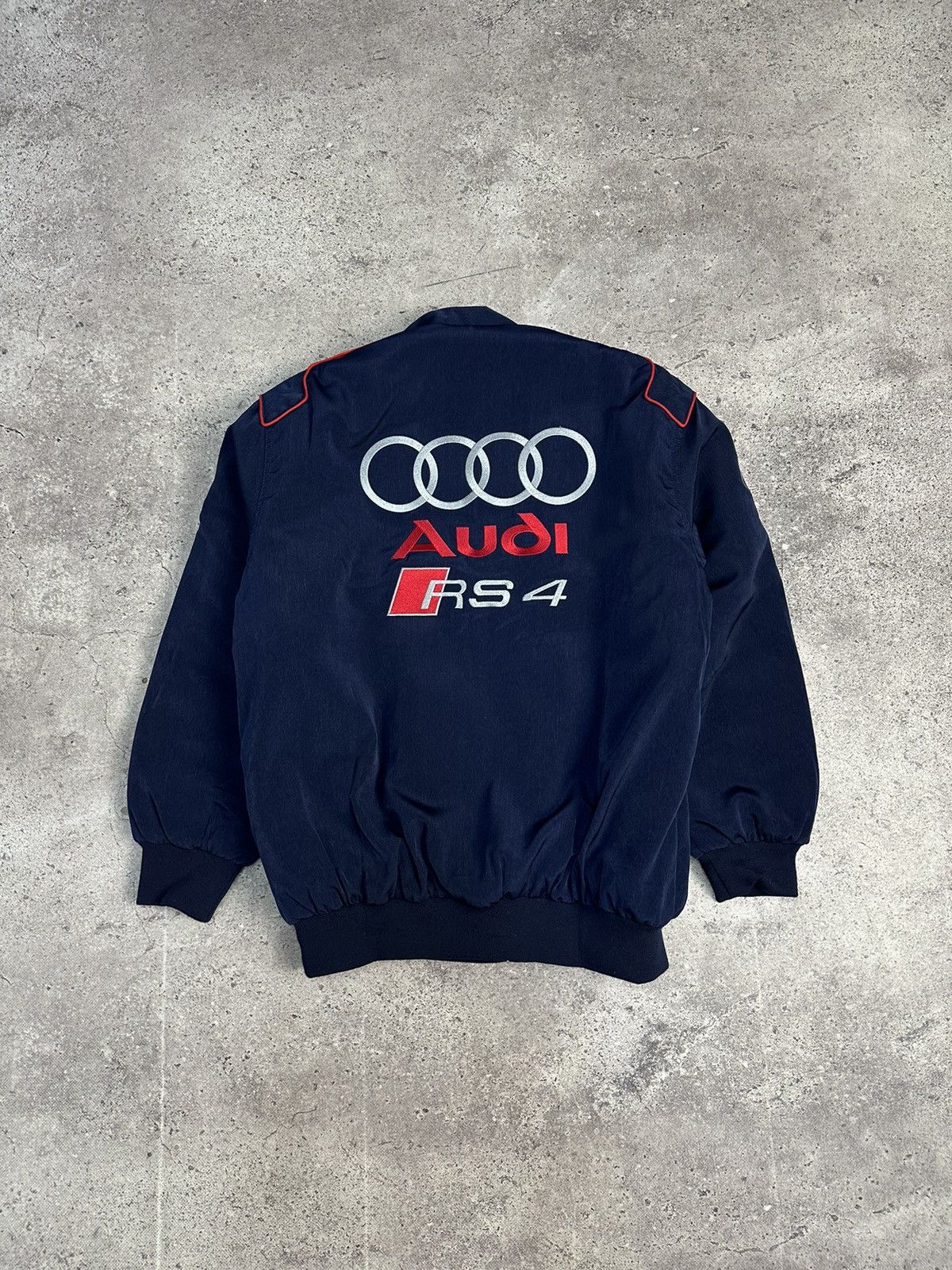 Audi × Vintage Vintage Audi RS 4 Racing Jacket Motorsport Black Big Logo Size US XS / EU 42 / 0 - 1 Thumbnail