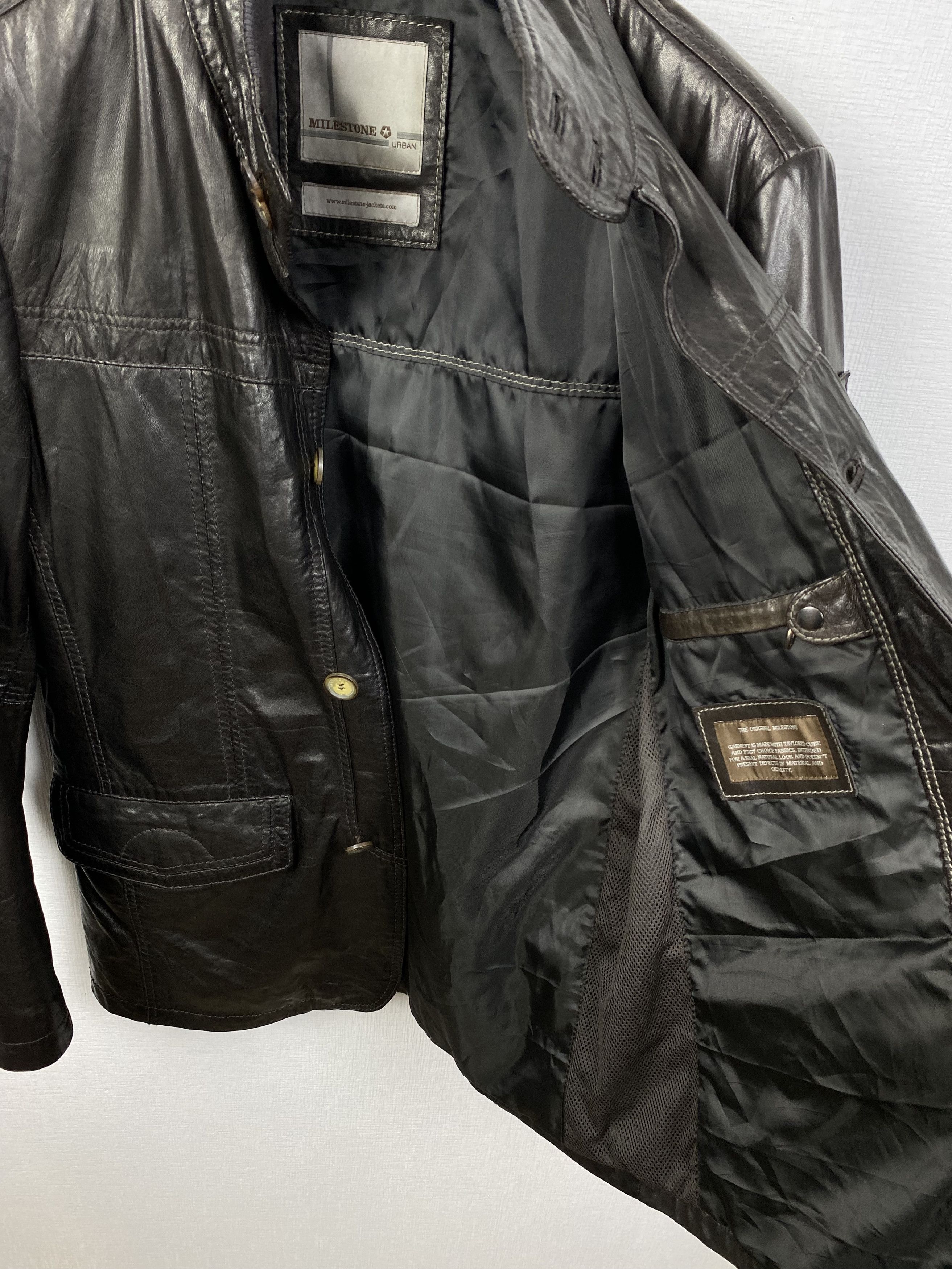 Milestone Milestone Genuine Leather Jacket Men size S Size US S / EU 44-46 / 1 - 11 Thumbnail