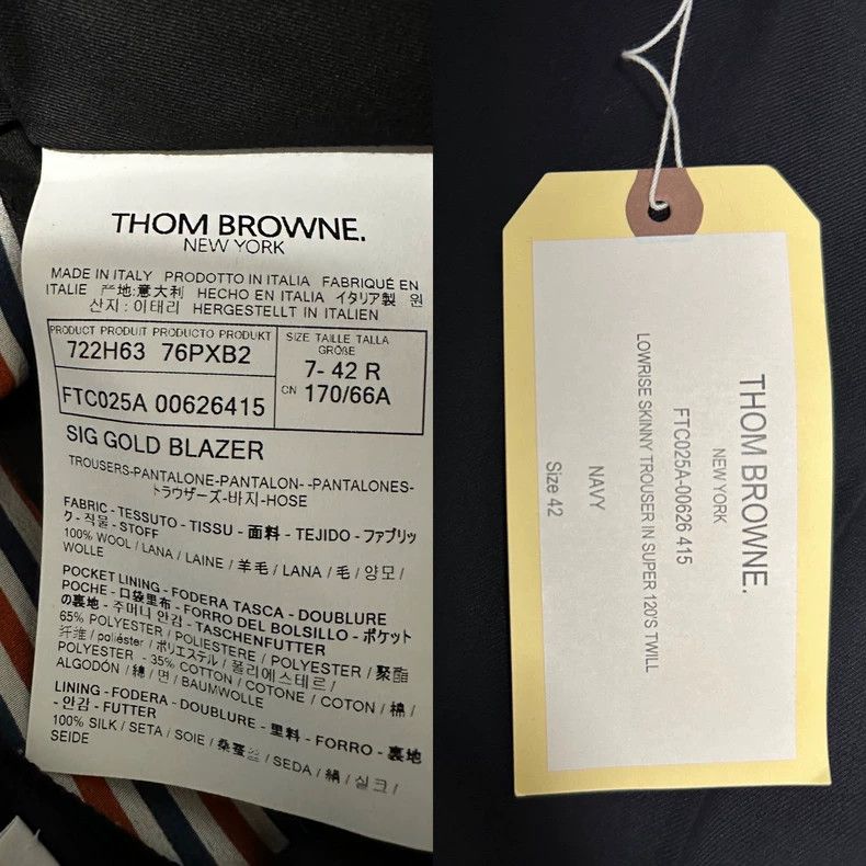 Thom Browne Thom Browne Classic Tibetan blue suit pants Size 27" / US 4 / IT 40 - 2 Thumbnail