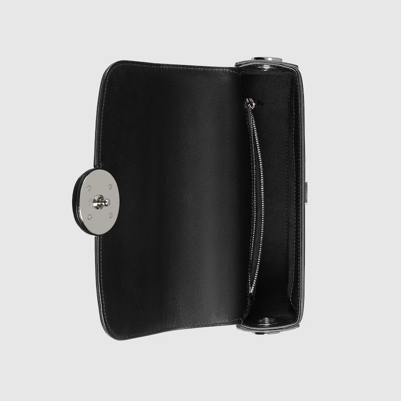 Gucci o1s1wg110225 Size: OS / Petite GG Mini Shoulder Bag in Black Size ONE SIZE - 7 Thumbnail
