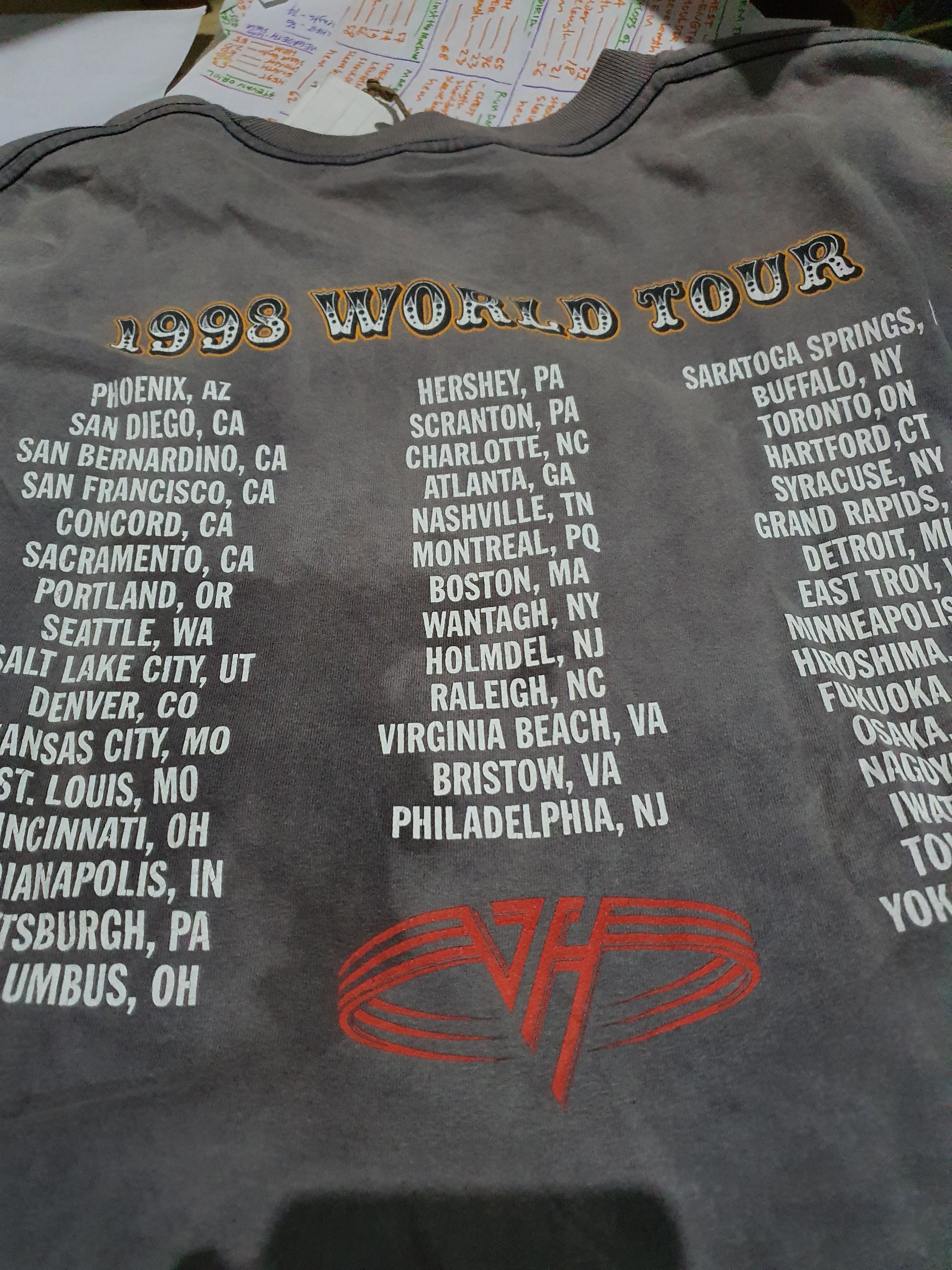 Band Tees Vtg Van Halen Motley Crue Metallica Nirvana Slipknot Ozzy Size US L / EU 52-54 / 3 - 6 Thumbnail