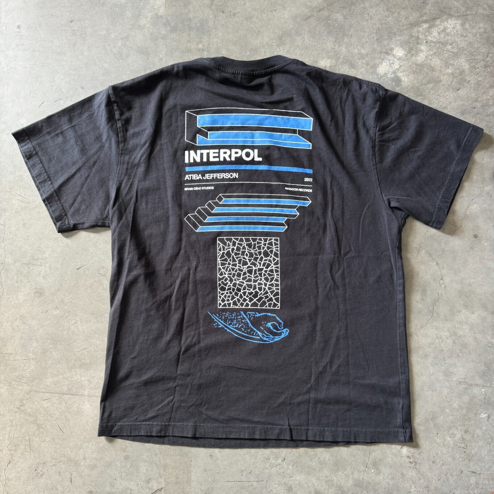Brain Dead Brain Dead Studios Interpol x Atiba Jefferson T-Shirt Medium Size US M / EU 48-50 / 2 - 5 Thumbnail
