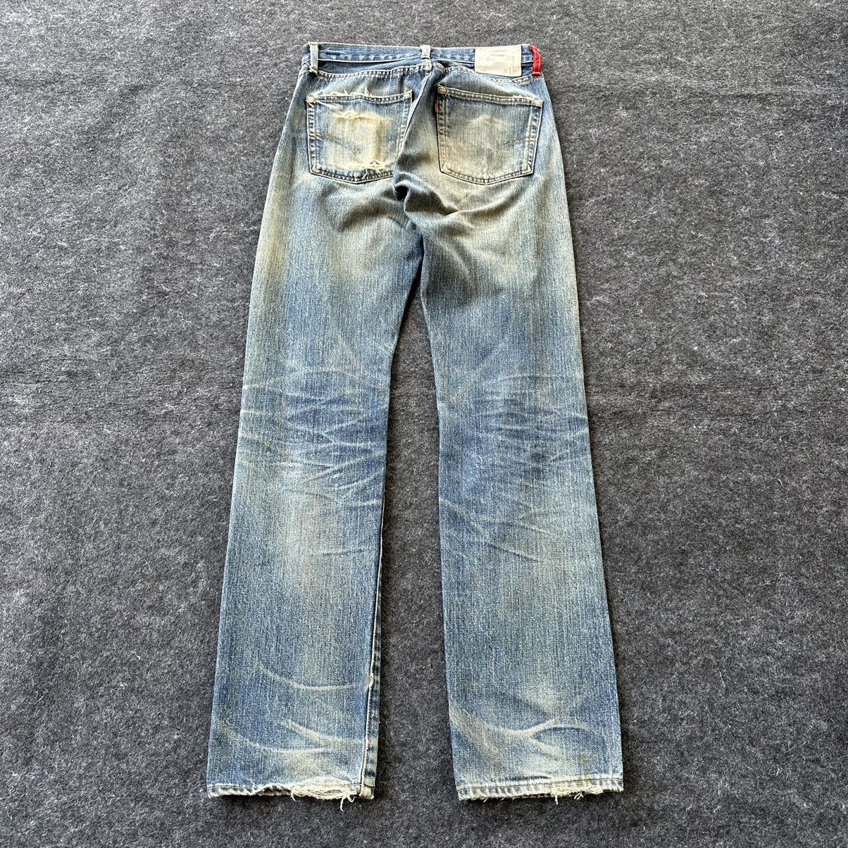 Levi's Levis 505 Red Loop Faded Washed Vintage Denim 29x33 D645 Size US 29 - 6 Thumbnail