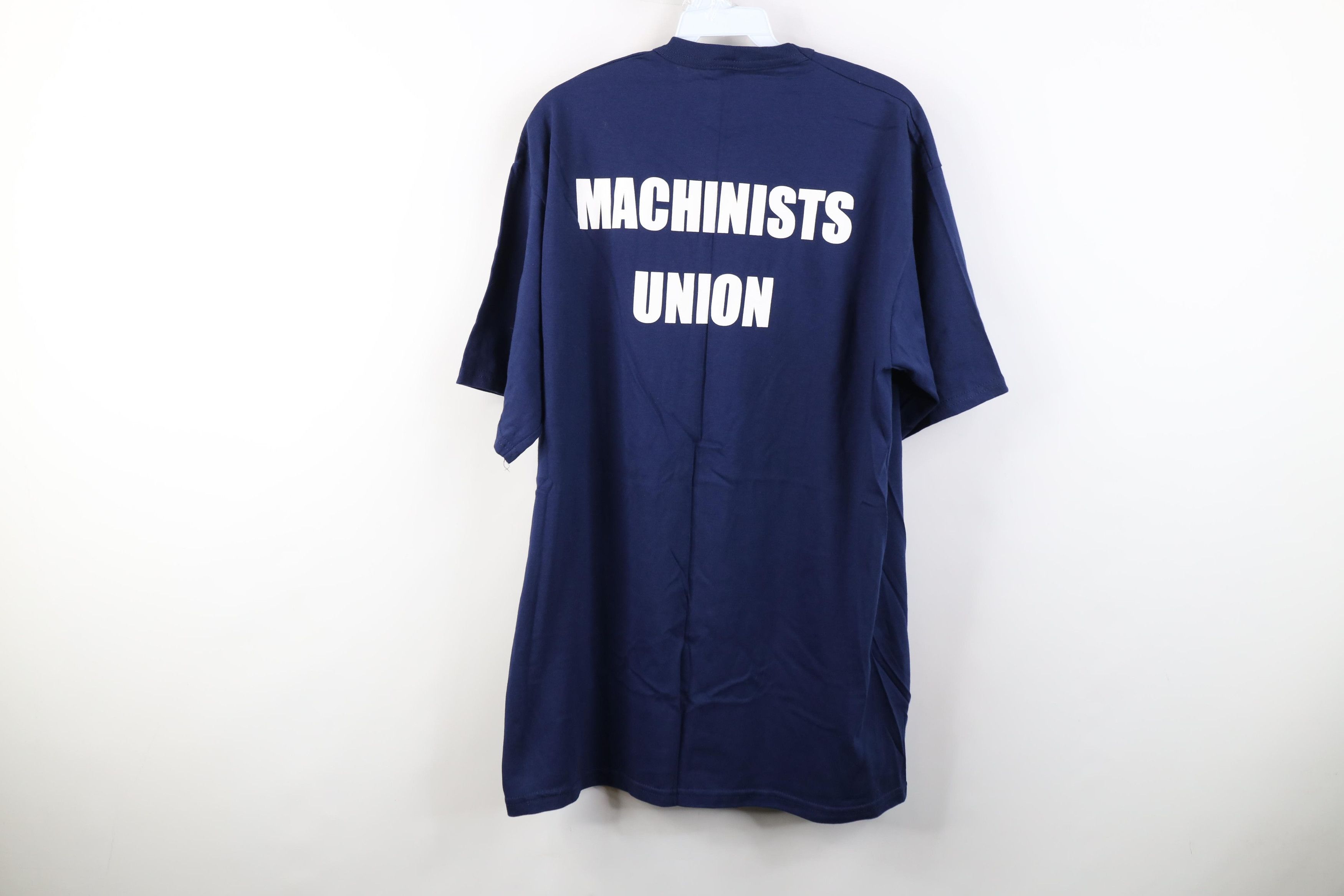 Vintage Deadstock Vintage 90s IAM Machinist Aerospace Union T-Shirt Size US XL / EU 56 / 4 - 11 Thumbnail