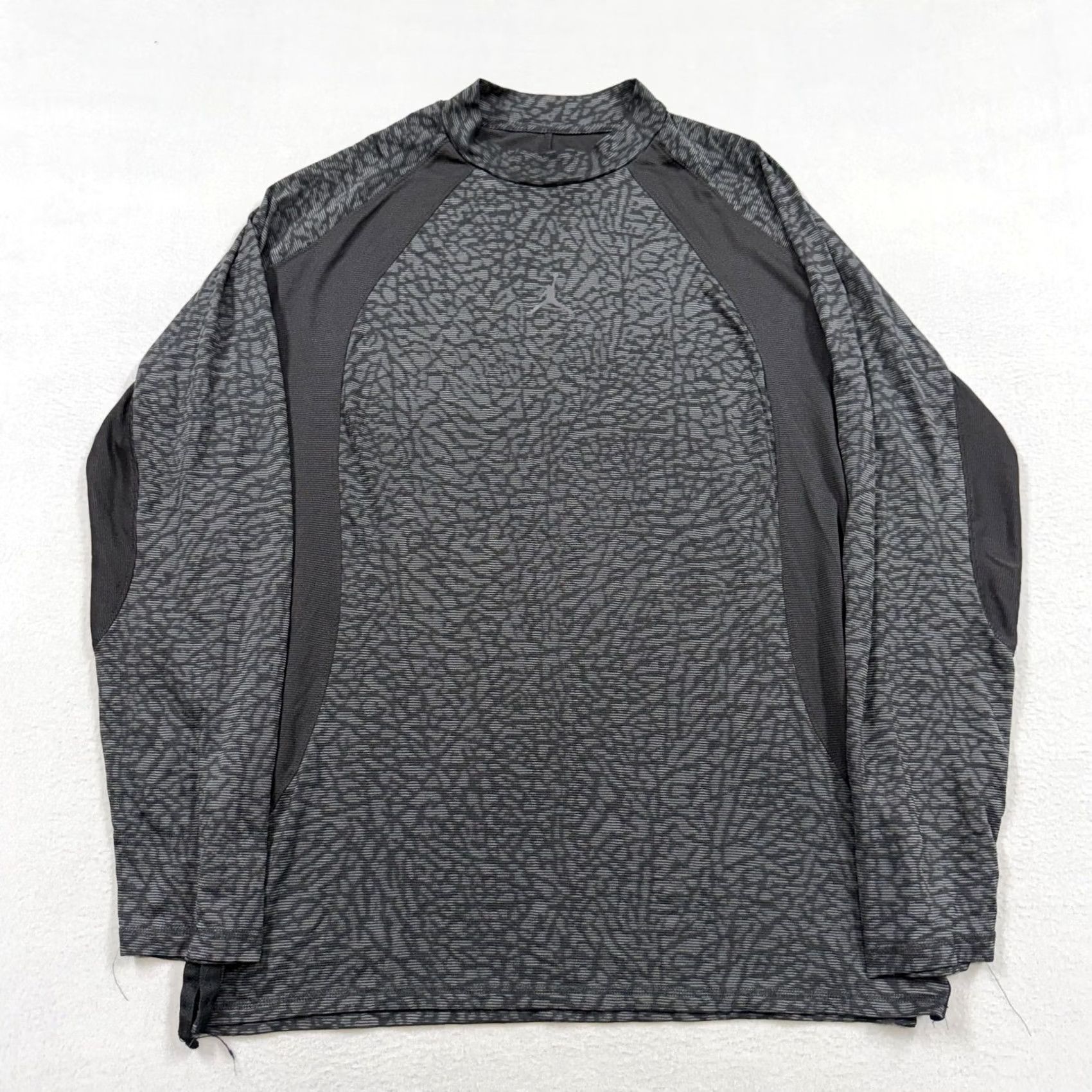 Jordan Brand Jordan Shirt Mens XL Gray Dri-FIT ADV Long Sleeve Mock Neck Performance Top Size US XL / EU 56 / 4 - 2 Thumbnail