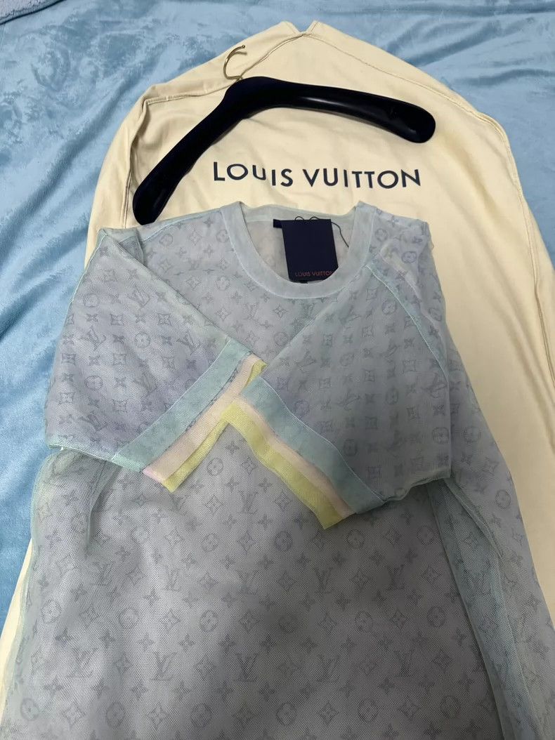 Louis Vuitton Louis Vuitton Silk yarn round collar casual short sleeve 25 Size US L / EU 52-54 / 3 - 3 Thumbnail