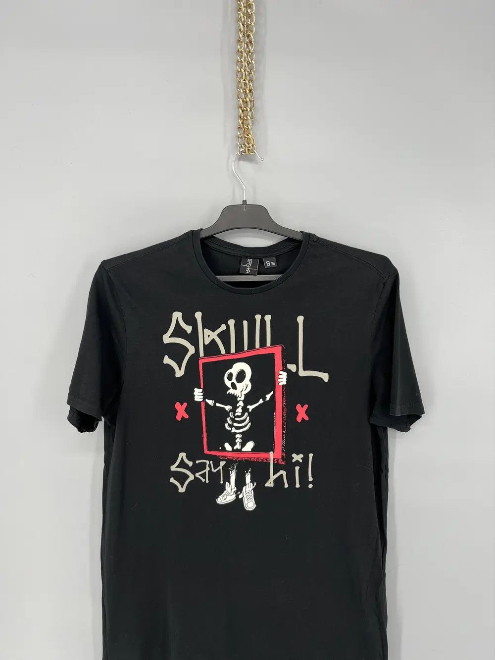 Other VINTAGE Y2K “ SAY HI “ FUNNY SLOGAN Tee Face Humor Print Size US S / EU 44-46 / 1 - 6 Thumbnail