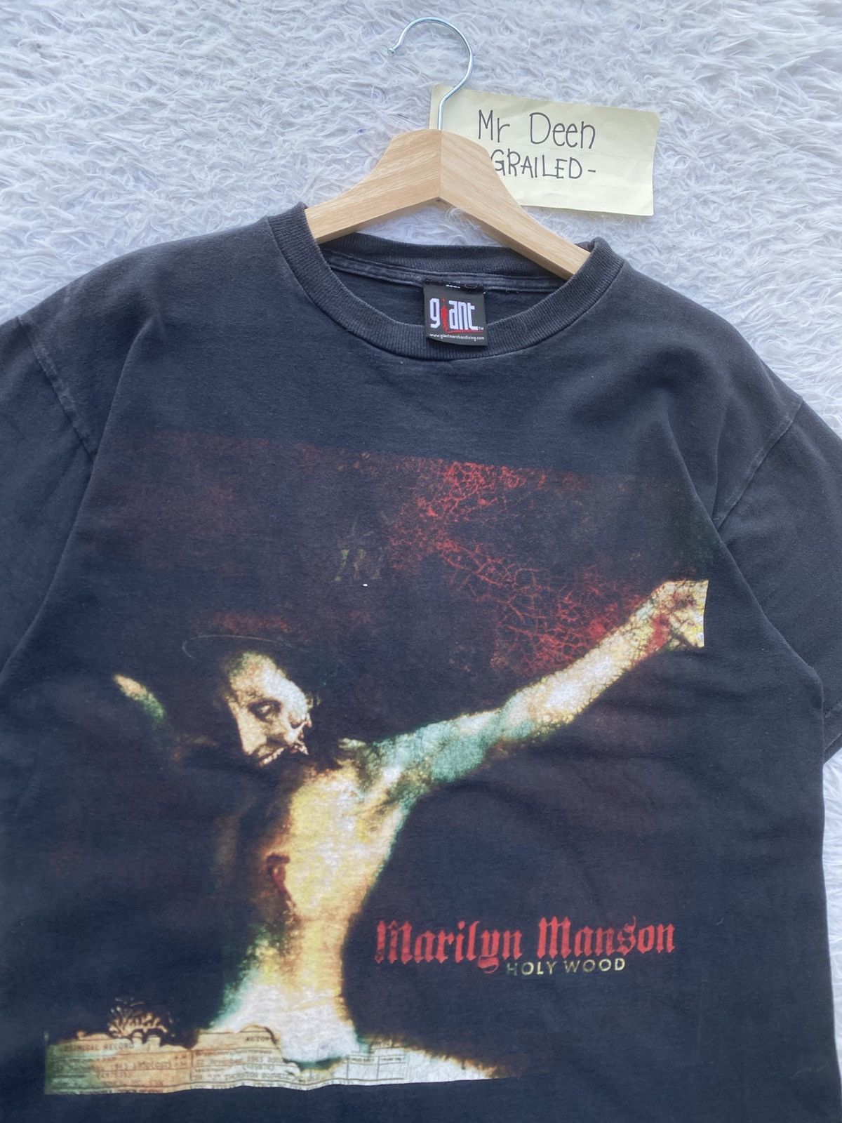 Band Tees Vtg Marylin Manson Guns, God and Government (Holy Wood Era) Size US M / EU 48-50 / 2 - 11 Thumbnail