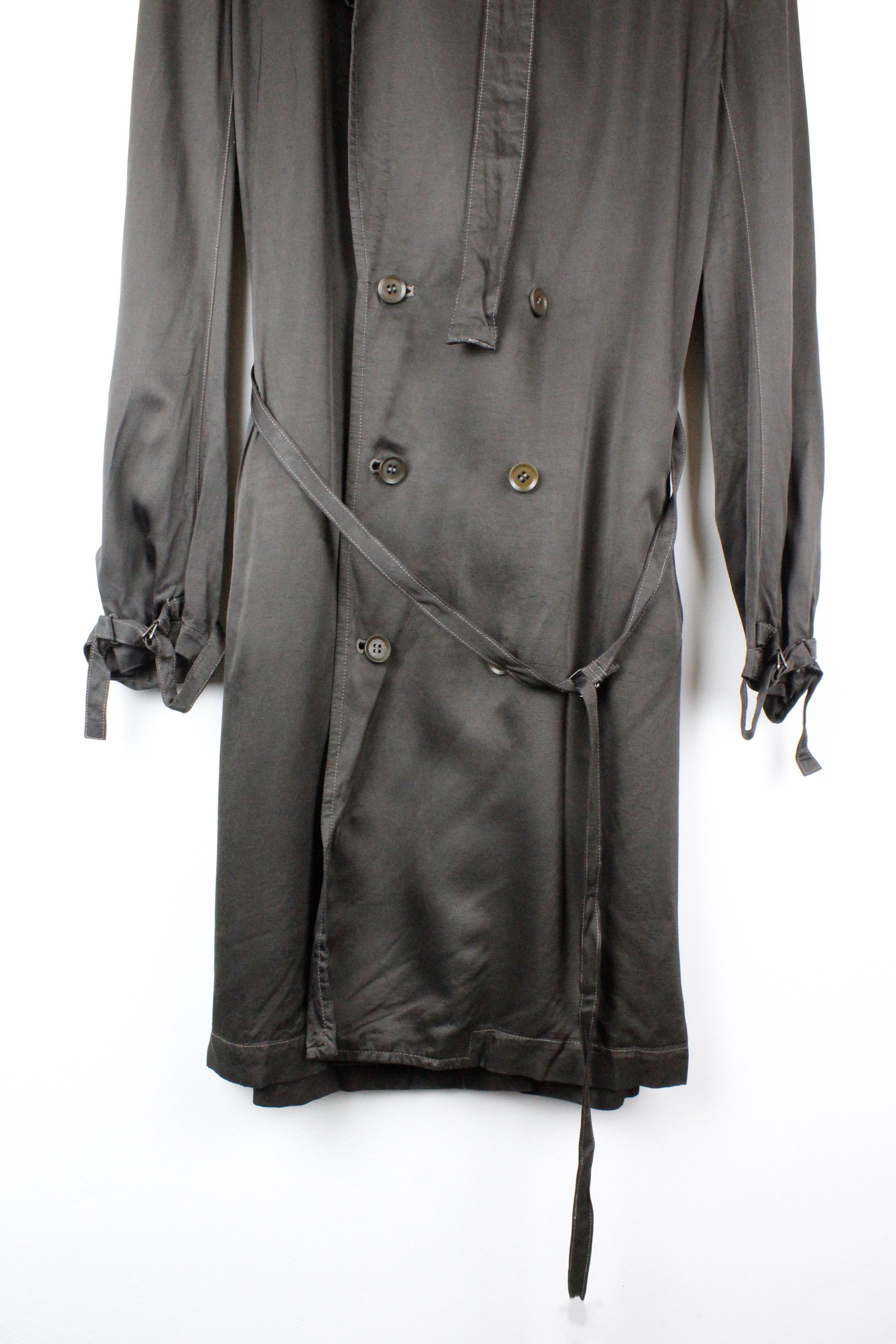 Yohji Yamamoto Womens Archive Yohji Yamamoto Y'S Chiffon Rayon Trench Coat Size M / US 6-8 / IT 42-44 - 3 Thumbnail