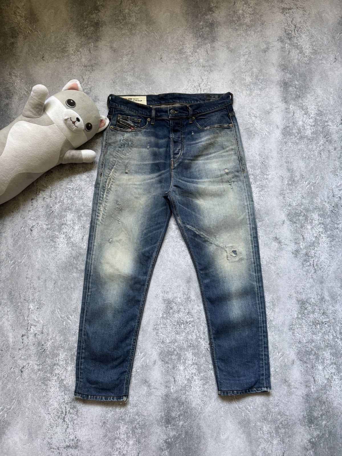 Diesel Vintage Y2K Diesel Distressed Jeans Size US 31 - 1 Thumbnail