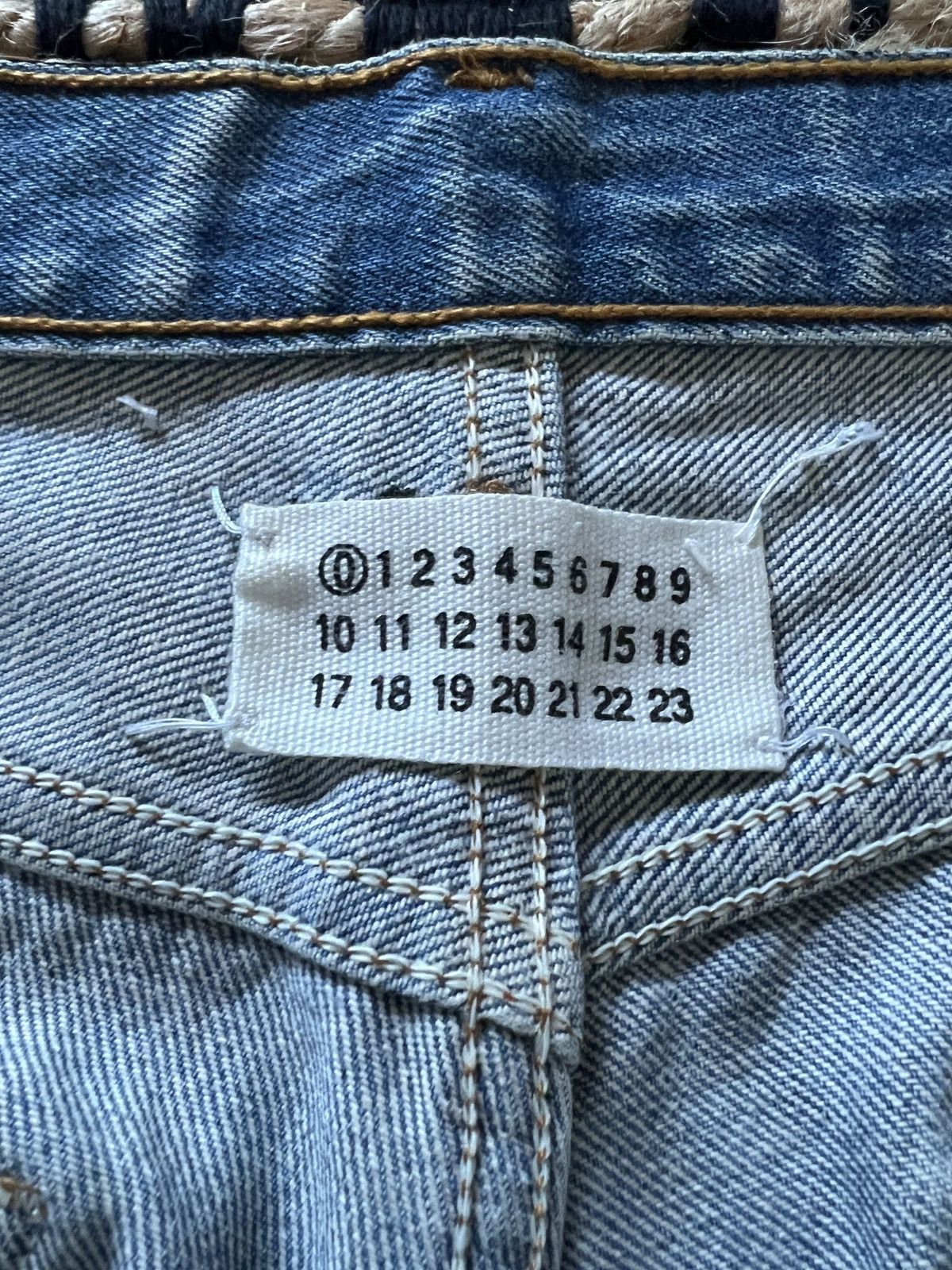 Maison Margiela Maison Margiela Artisanal AW99 Black Painted Denim Size US 31 - 4 Thumbnail