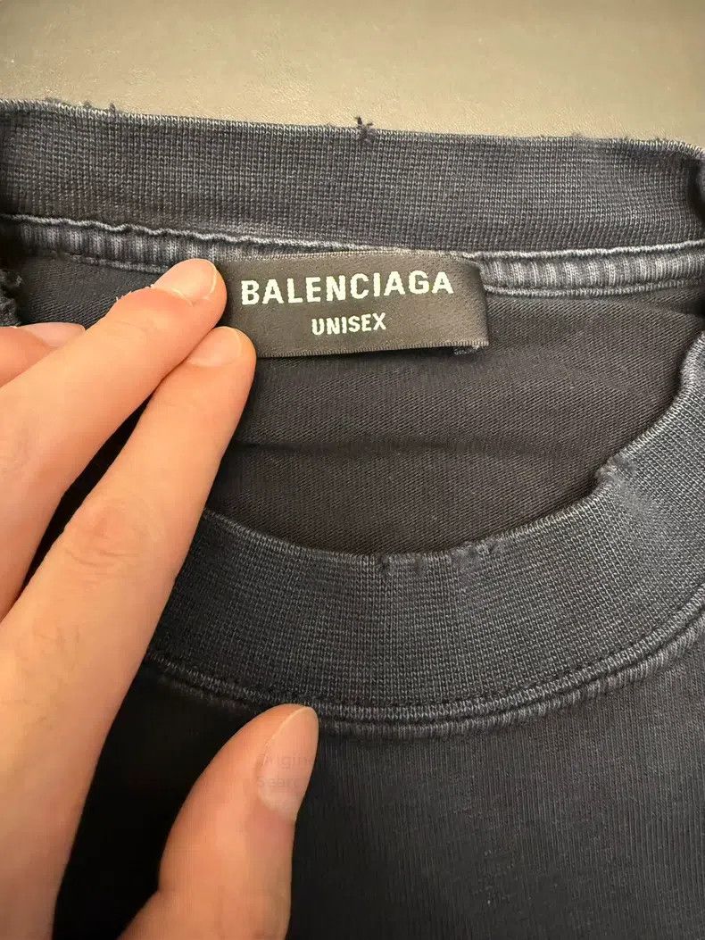 Balenciaga Balenciaga Washed Short Sleeve T-Shirt Size US S / EU 44-46 / 1 - 2 Thumbnail