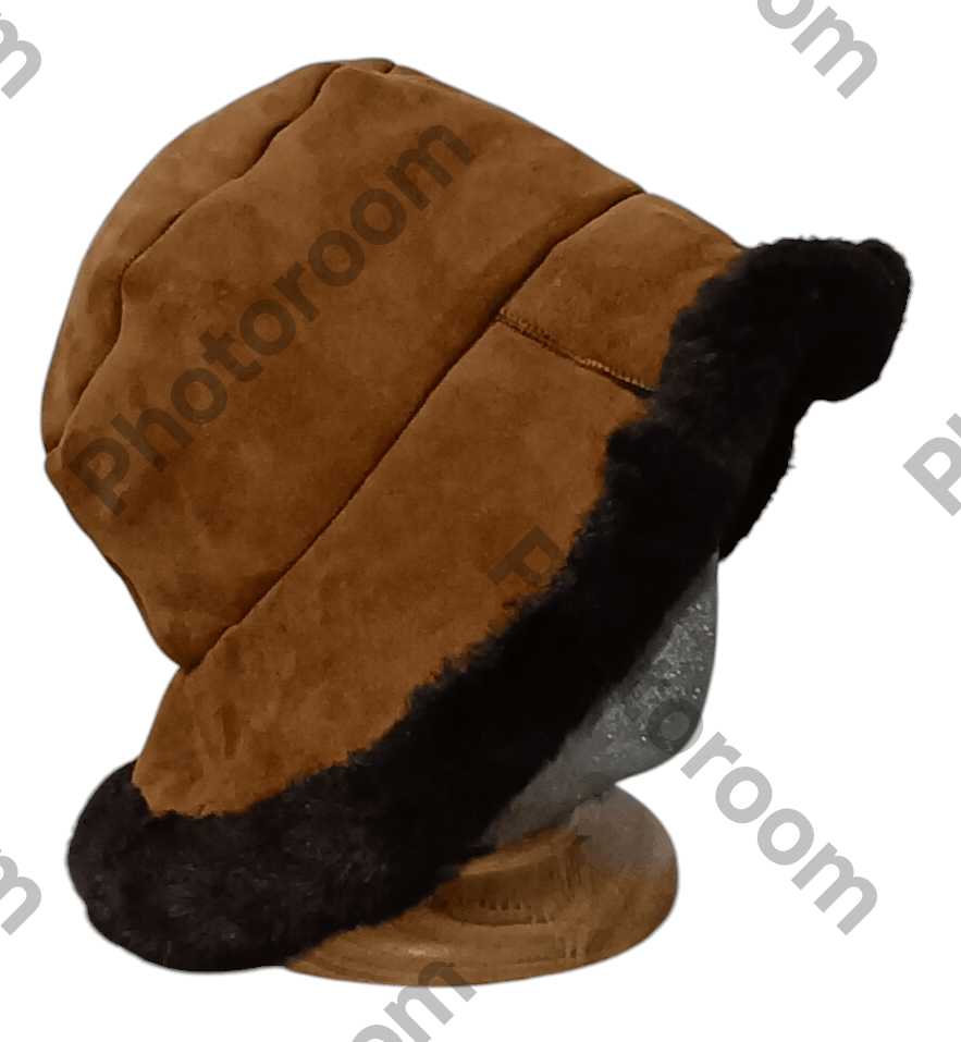 Genuine Leather GREVI MODE SHEARLING LEATHER REVERSIBLE BUCKET HAT Size ONE SIZE - 3 Thumbnail