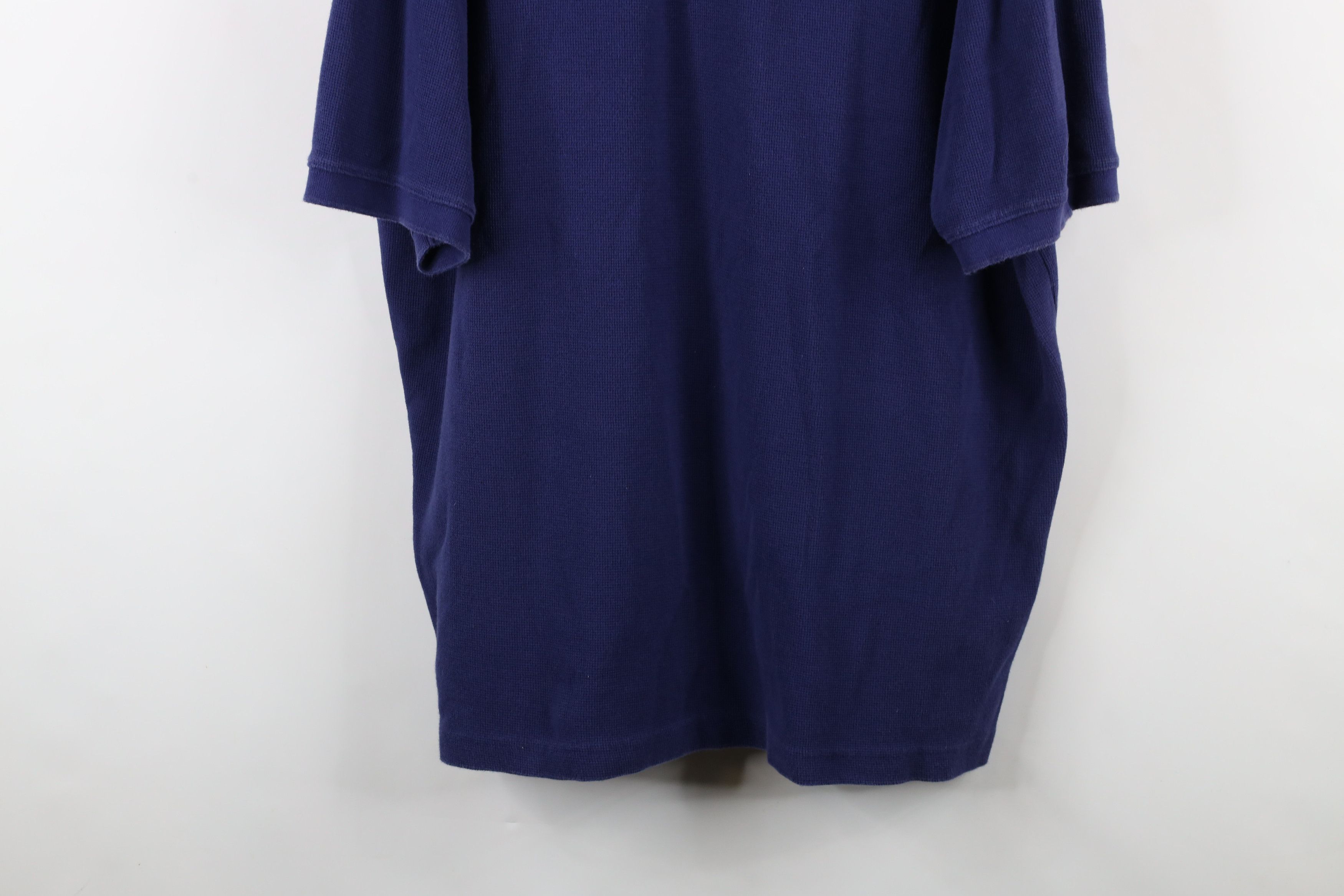 Eddie Bauer × Vintage Vintage 90s Eddie Bauer Thermal Waffle Knit Henley T-Shirt Size US XXL / EU 58 / 5 - 3 Thumbnail