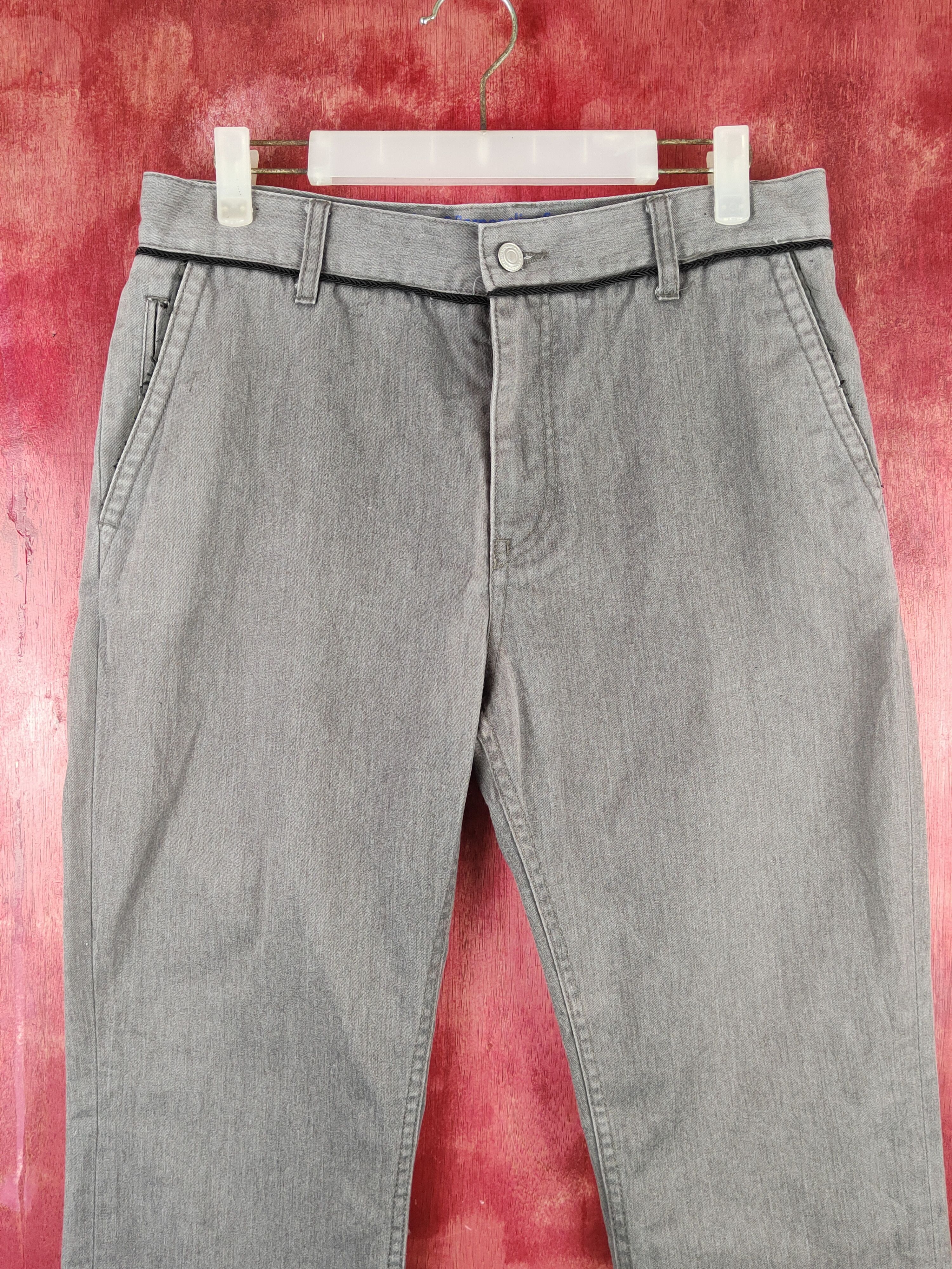 Japanese Brand × Vintage Walter & Barnes-Confirm Gray faded Casual Pants #S1462 Size 31" - 2 Thumbnail