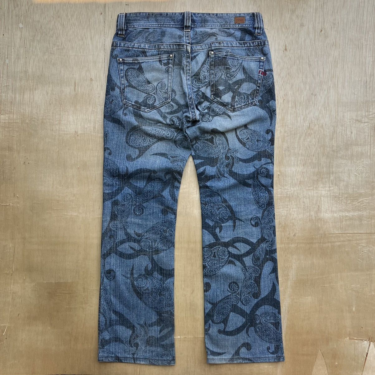 Diesel × Nicole Club NICOLE CLUB FOR MEN PAISLEY CAMO DISTRESSED DENIM Size US 33 - 5 Thumbnail