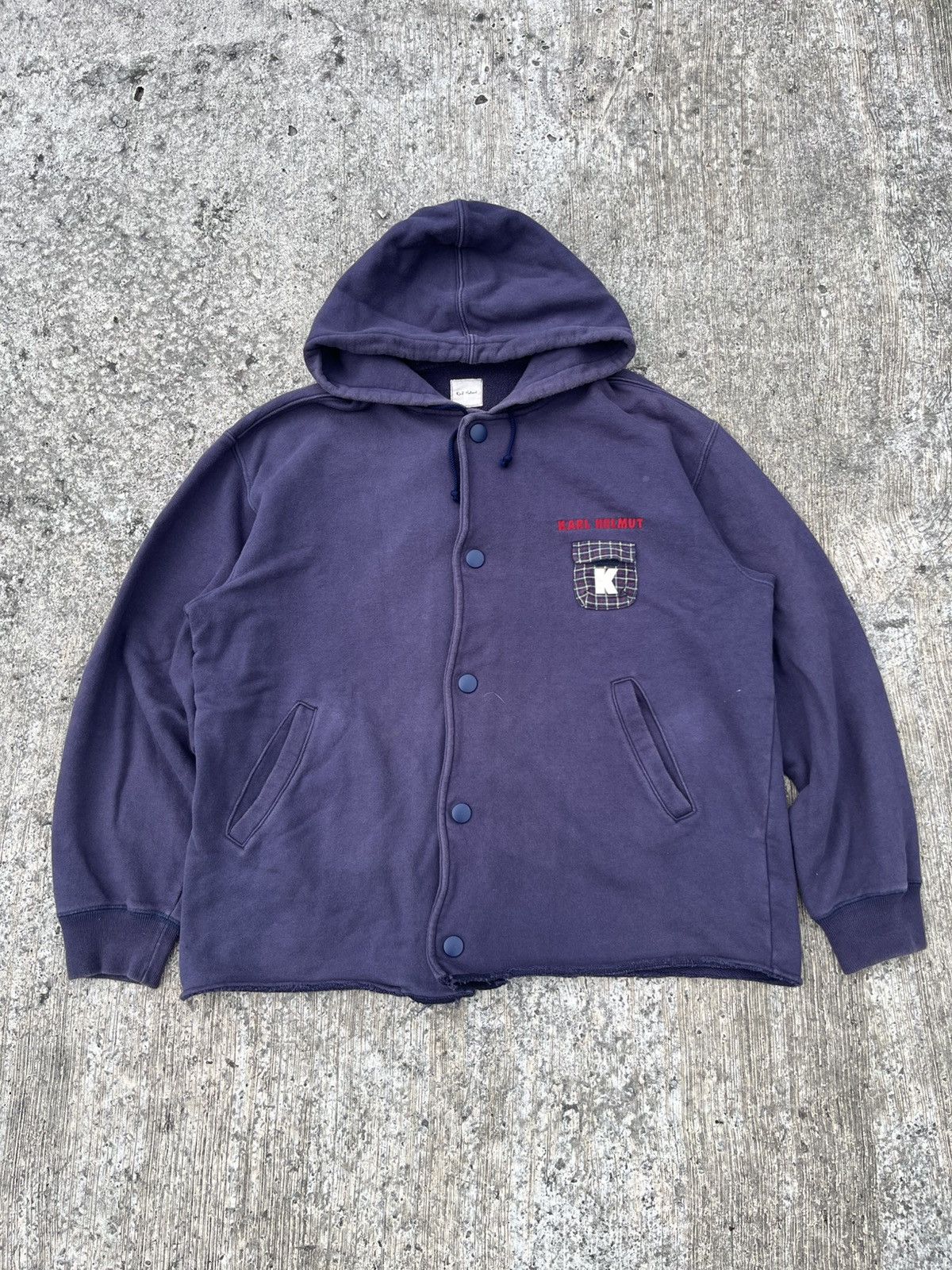 Karl Helmut Karl Helmut Pocket Patches Distressed Hoodie Size US M / EU 48-50 / 2 - 5 Thumbnail