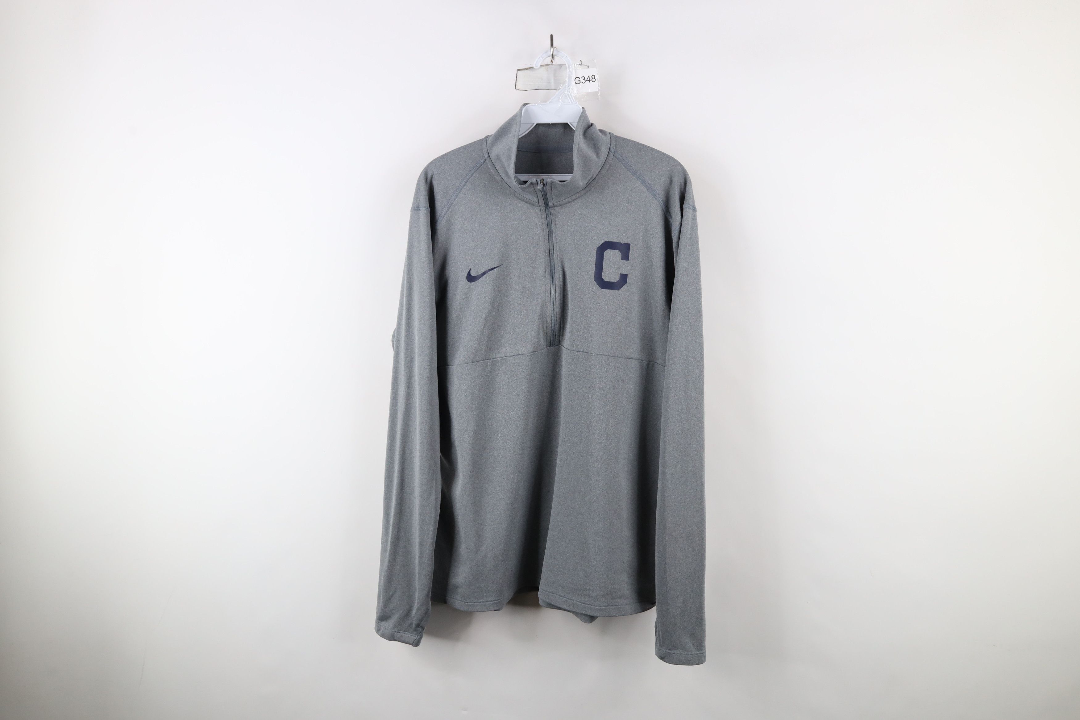 Nike × Vintage Nike Guardians Baseball Half Zip Pullover Jacket Top Gray Size US L / EU 52-54 / 3 - 1 Thumbnail