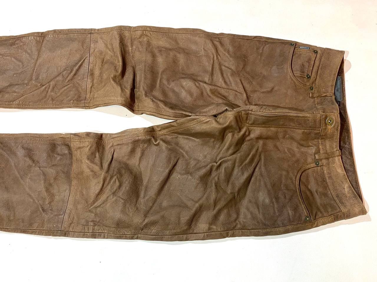 Leather Rockn Blue Racing Moto Leather Pants Size US 33 - 3 Thumbnail