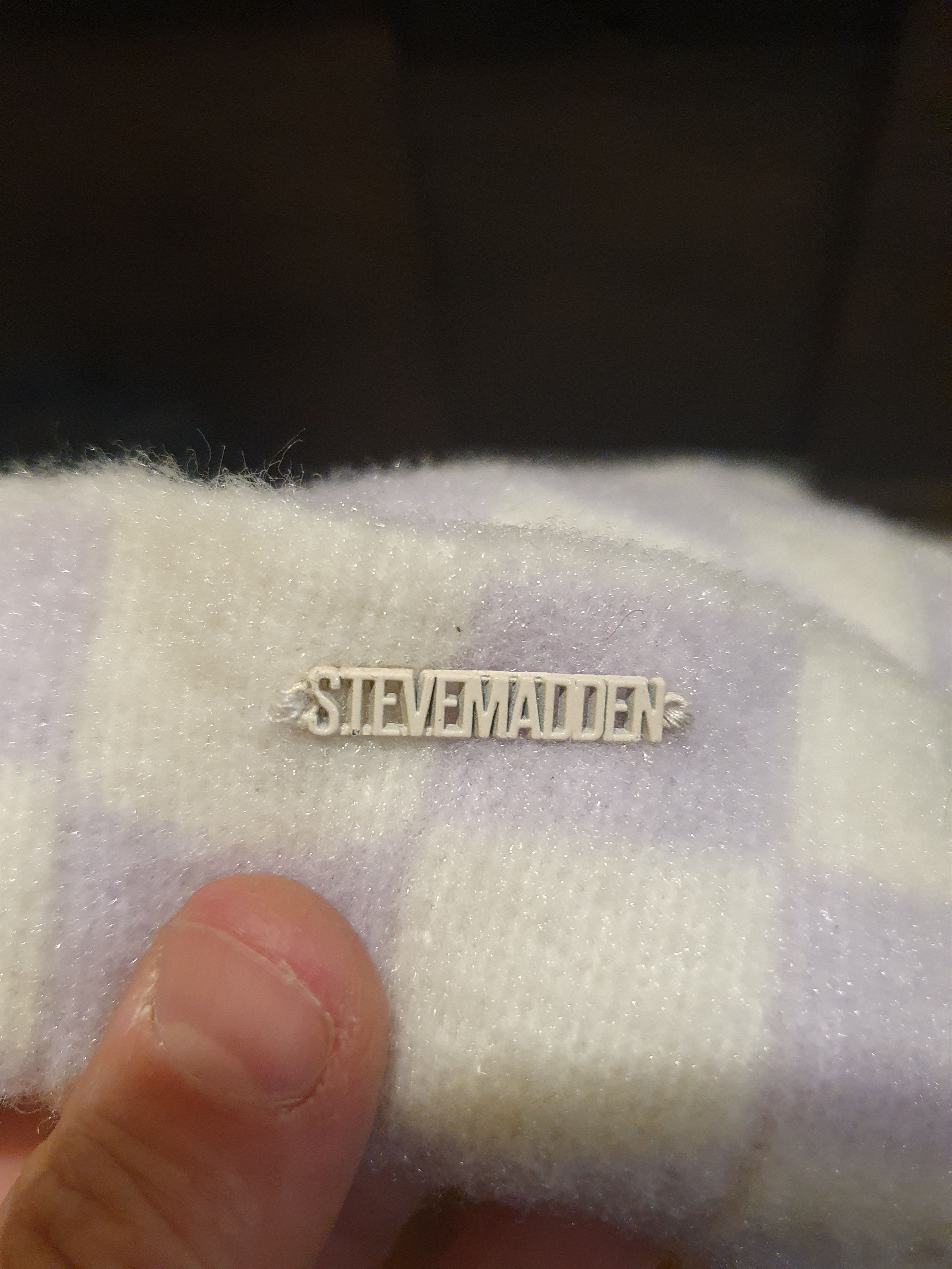 Steve Madden Steve Madden Checkered Cuff Beanie Winter Hat Size ONE SIZE - 3 Thumbnail