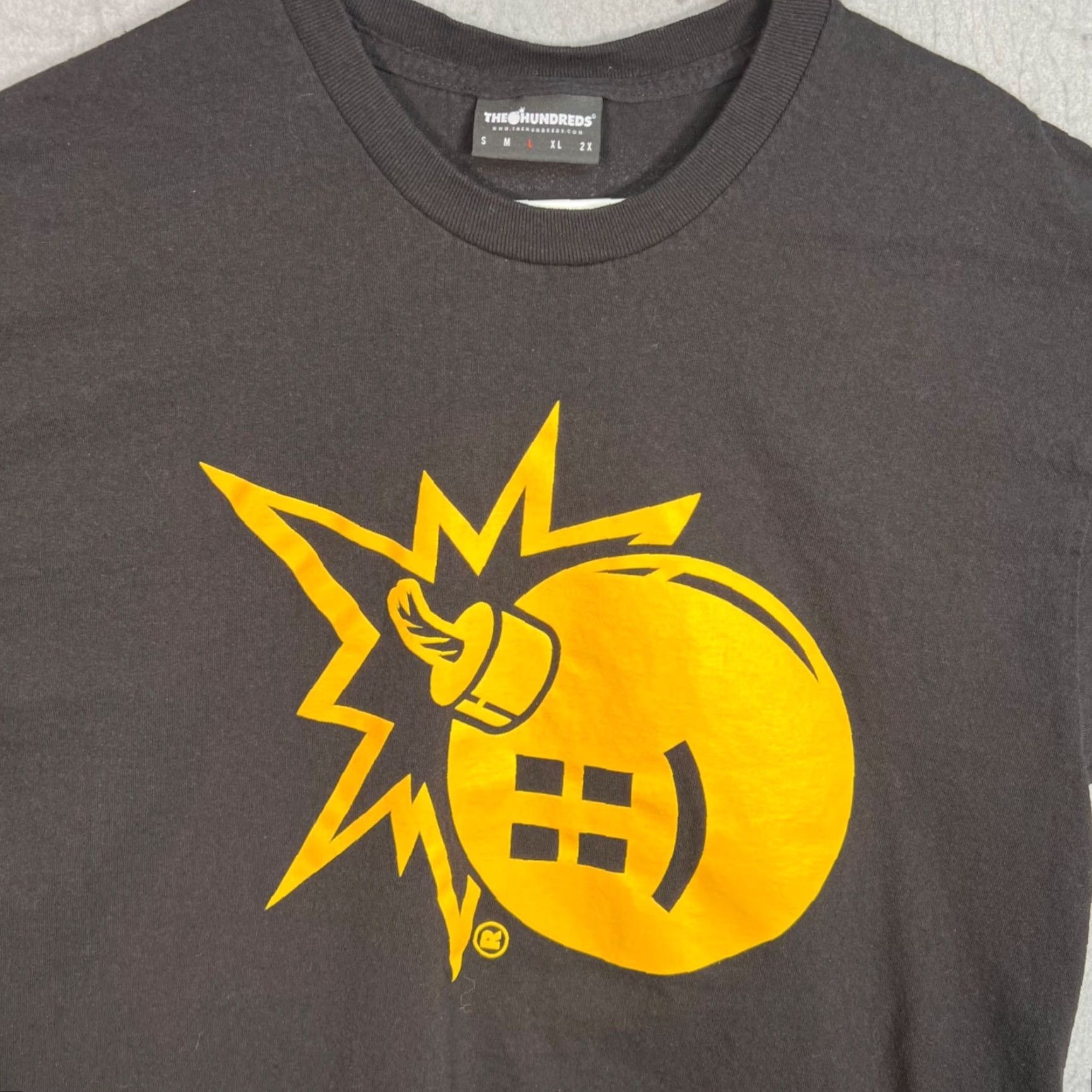 The Hundreds The Hundreds x Smilesss Graphic Black T-Shirt Size Large 100% Cotton Men Adult L Crew Neck Short Sleeve Shirt Mens Black 2020s Vintage N/A Size US L / EU 52-54 / 3 - 5 Thumbnail