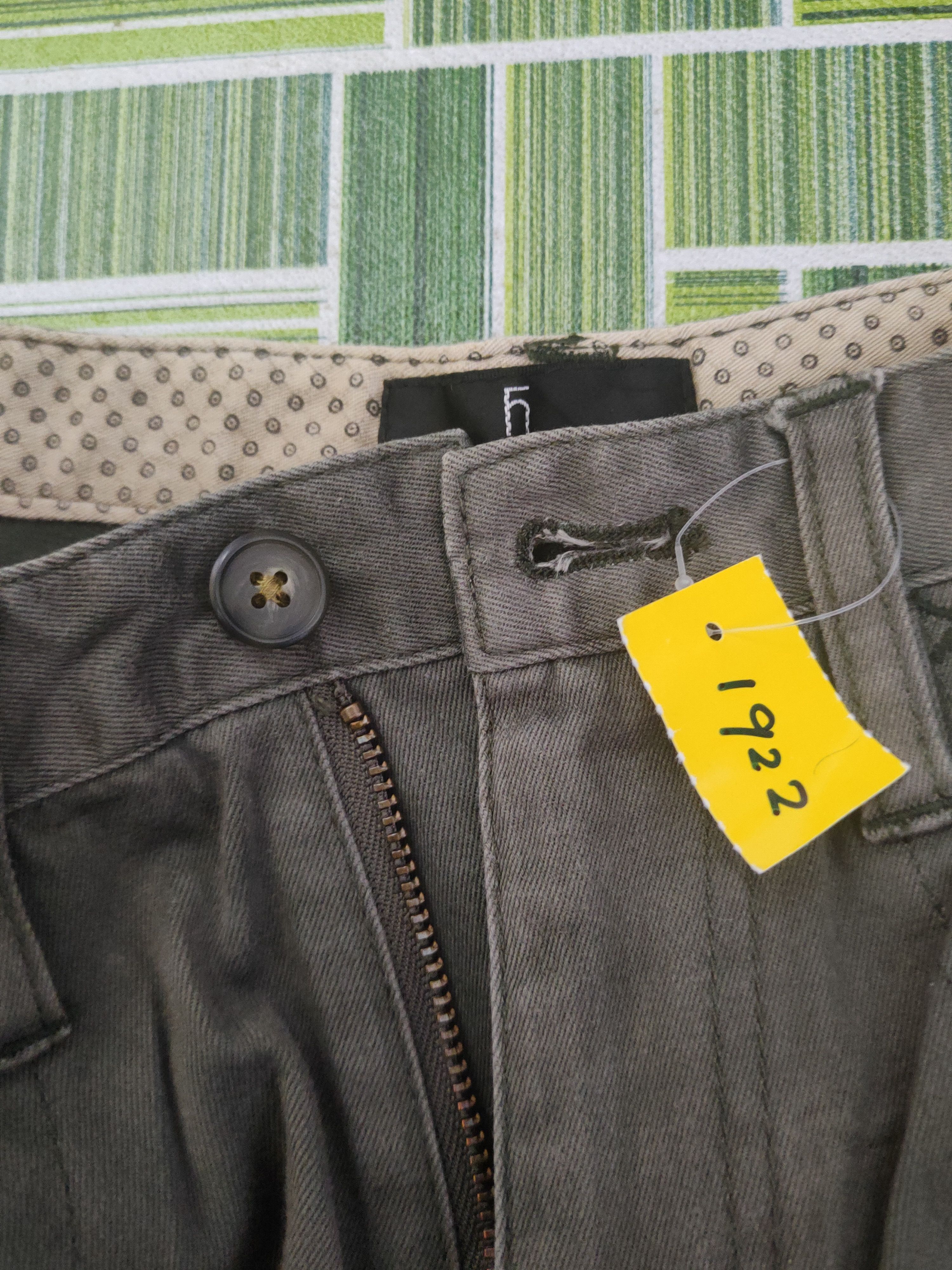 Japanese Brand DL Japanese Brand Olive Faded Multipocket Cargo Pants #1922 Size US 29 - 15 Thumbnail