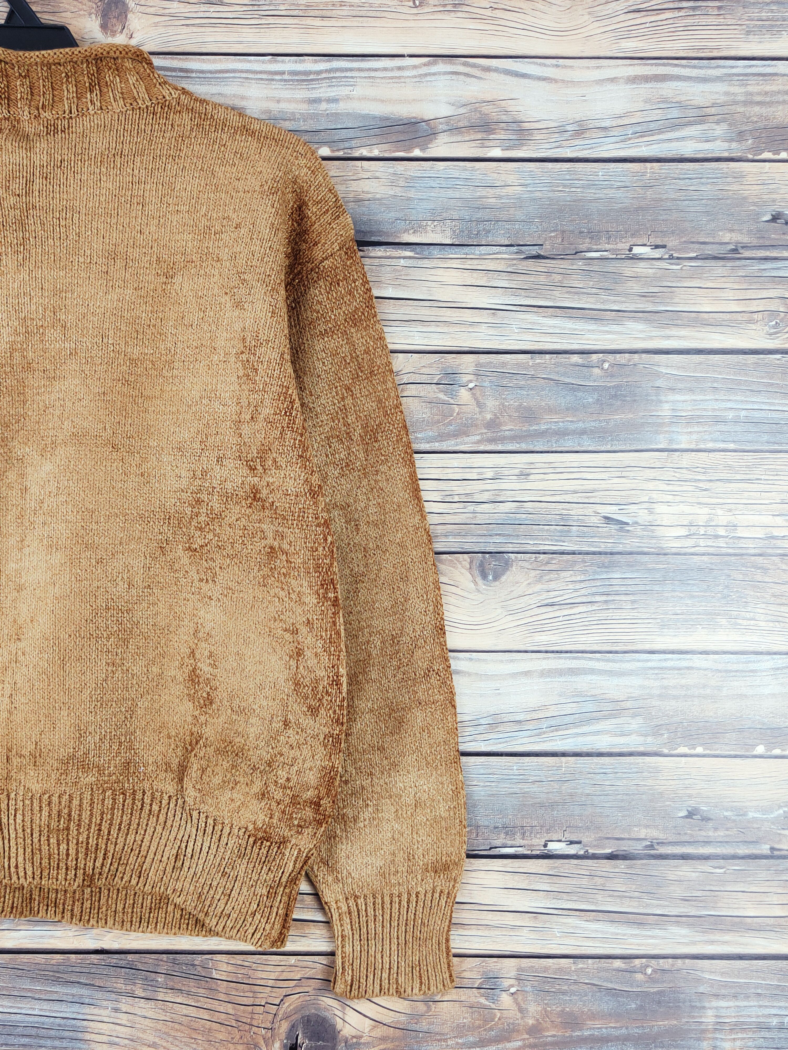 Homespun Knitwear × Japanese Brand × Vintage Banana Boat Brown Flower Knitwear Sweatshirts #W999 Size M / US 6-8 / IT 42-44 - 10 Thumbnail