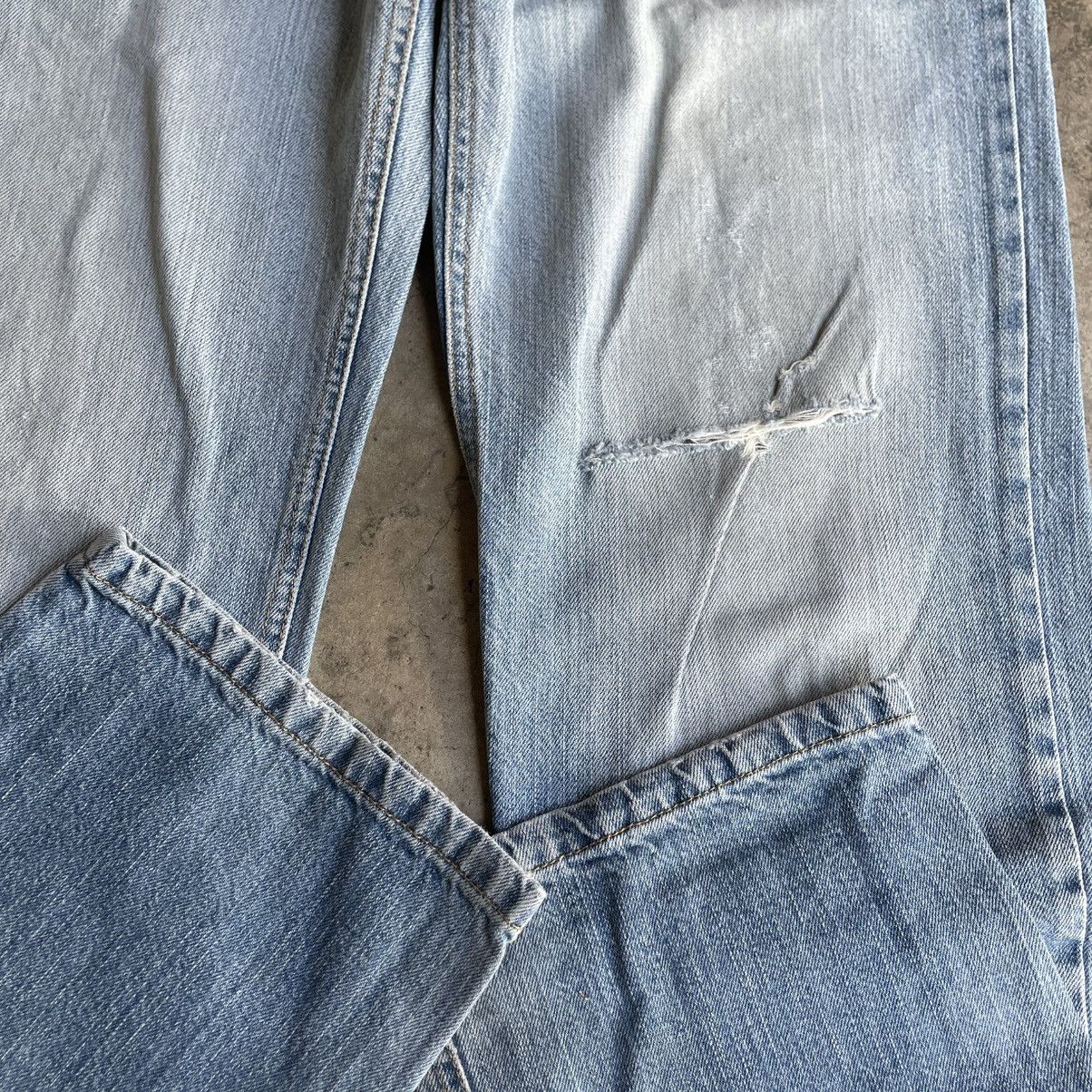 Japanese Brand 🔥Vintage Nylaus Stoned Washed Ripped Distress Denim Jeans Size US 30 / EU 46 - 7 Thumbnail