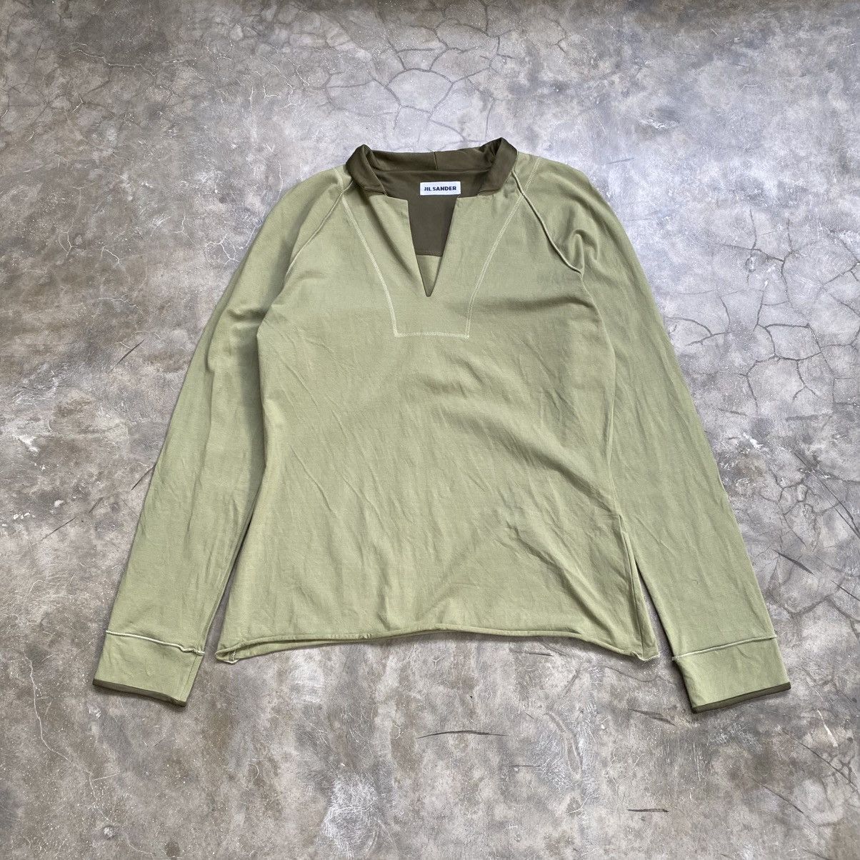 Jil Sander Jil Sander Green Sage Blueses Long Sleeve Womens Size M / US 6-8 / IT 42-44 - 1 Thumbnail