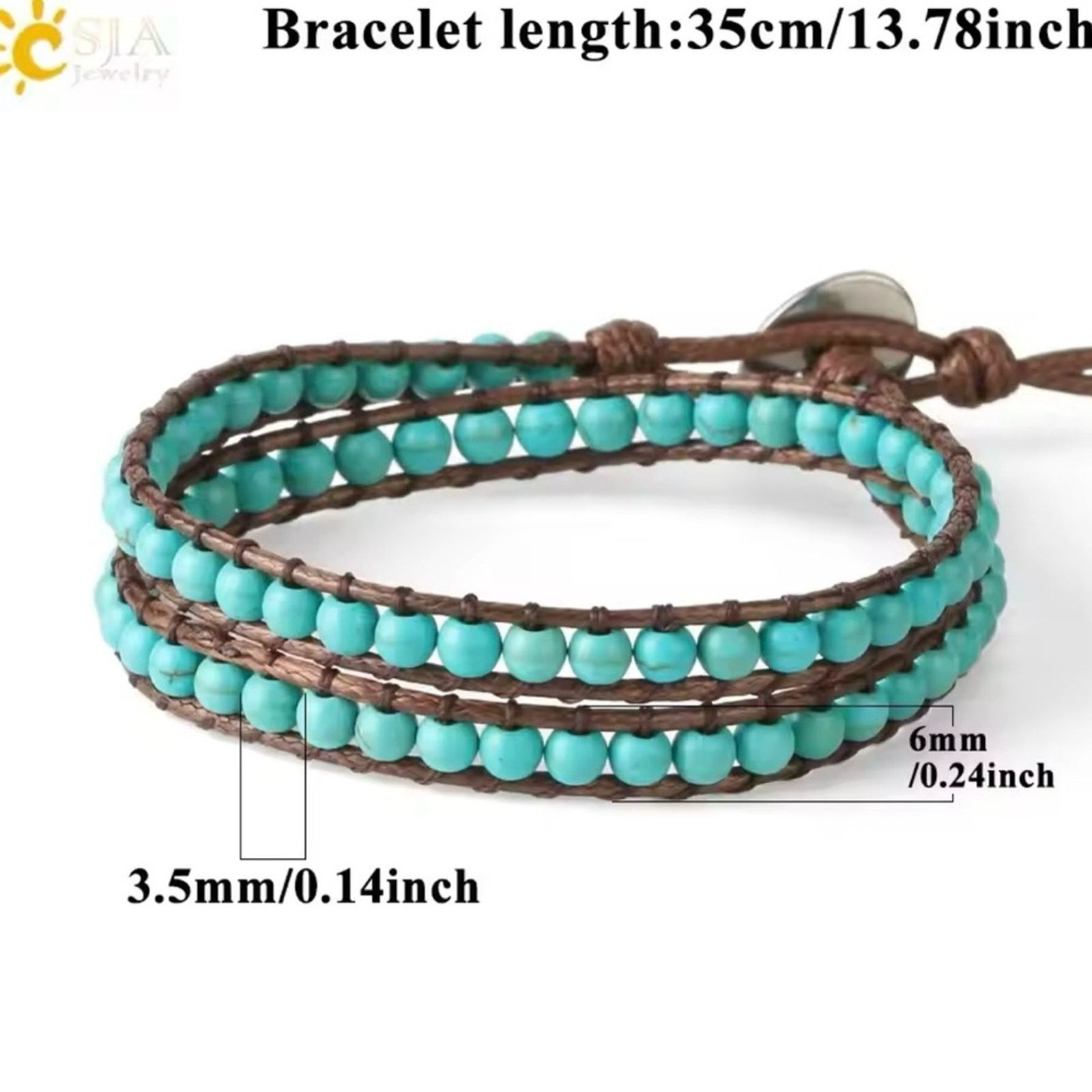 Other Turquoise Bohemian Braided Bracelet Size ONE SIZE - 4 Thumbnail
