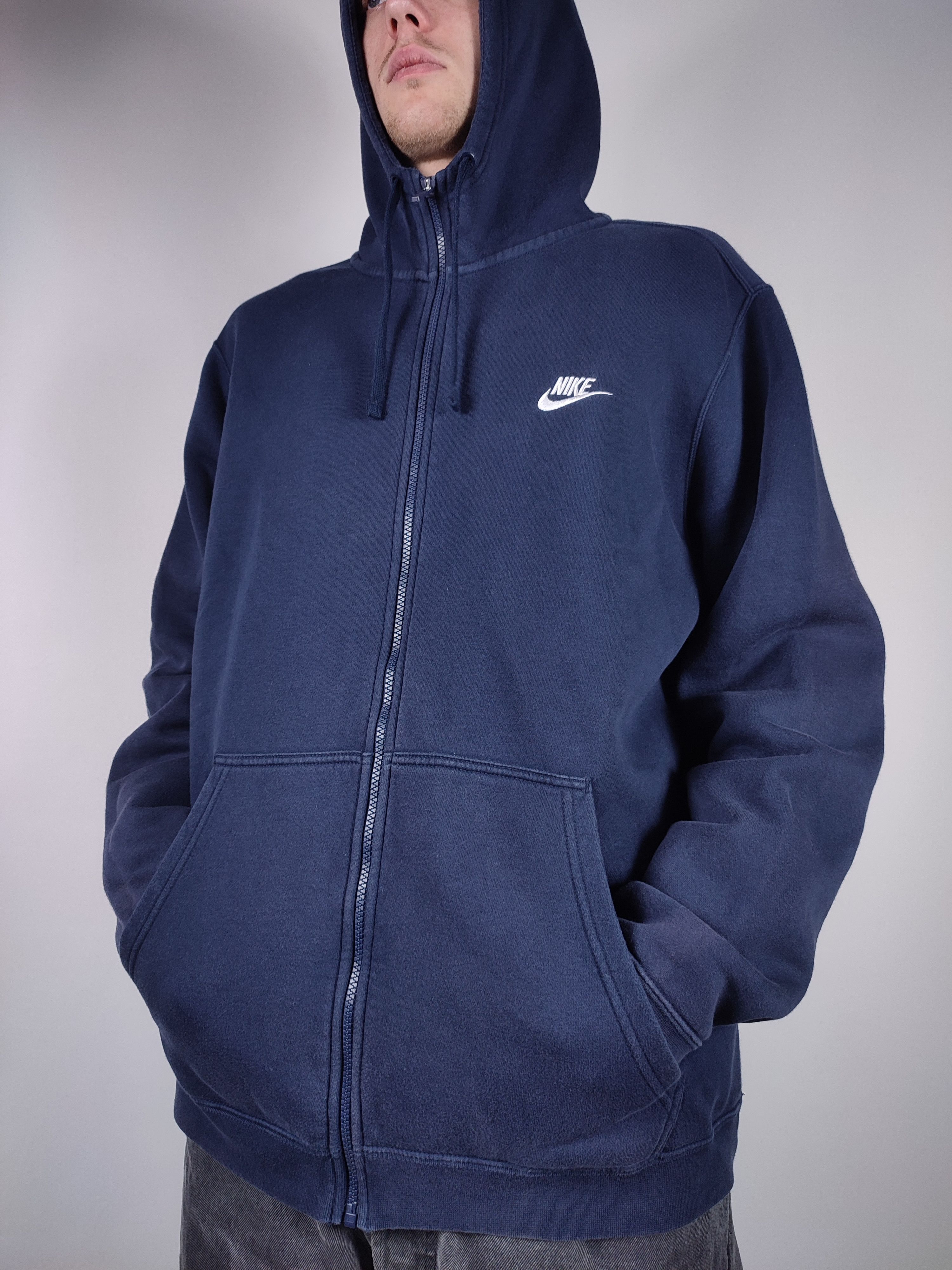 Nike Nike Navy Blue Faded Hoodie Size US XXL / EU 58 / 5 - 2 Thumbnail