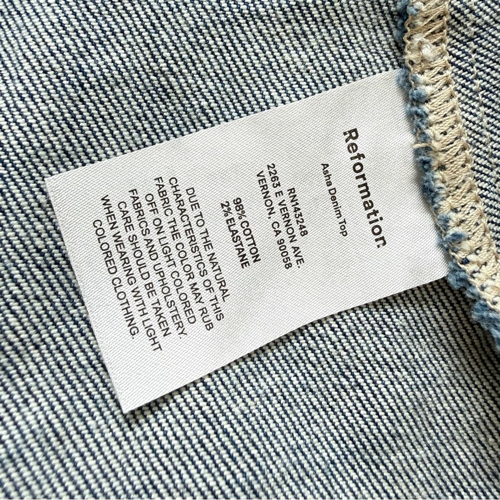Reformation Reformation women jeans vest size 4 US Size S / US 4 / IT 40 - 5 Thumbnail