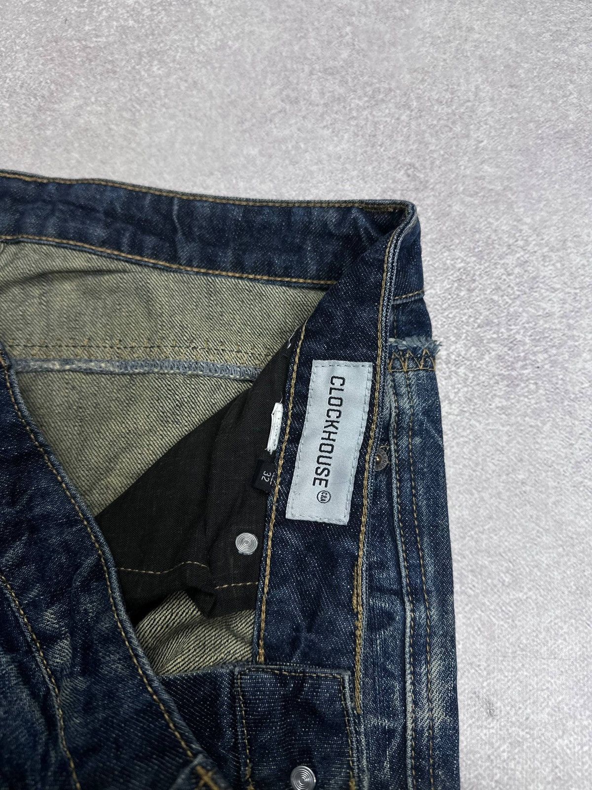 Japanese Brand Vintage Clockhouse Avantgarde Baggy Grunge Patchwork Jeans Size US 32 / EU 48 - 7 Thumbnail