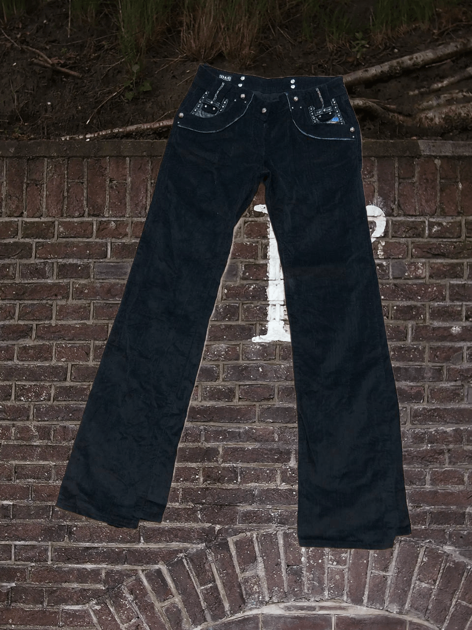 Dolce & Gabbana D&G luxury Vintage black Pants Dolce&Gabbana Y2K Size 30" / US 8 / IT 44 - 1 Thumbnail