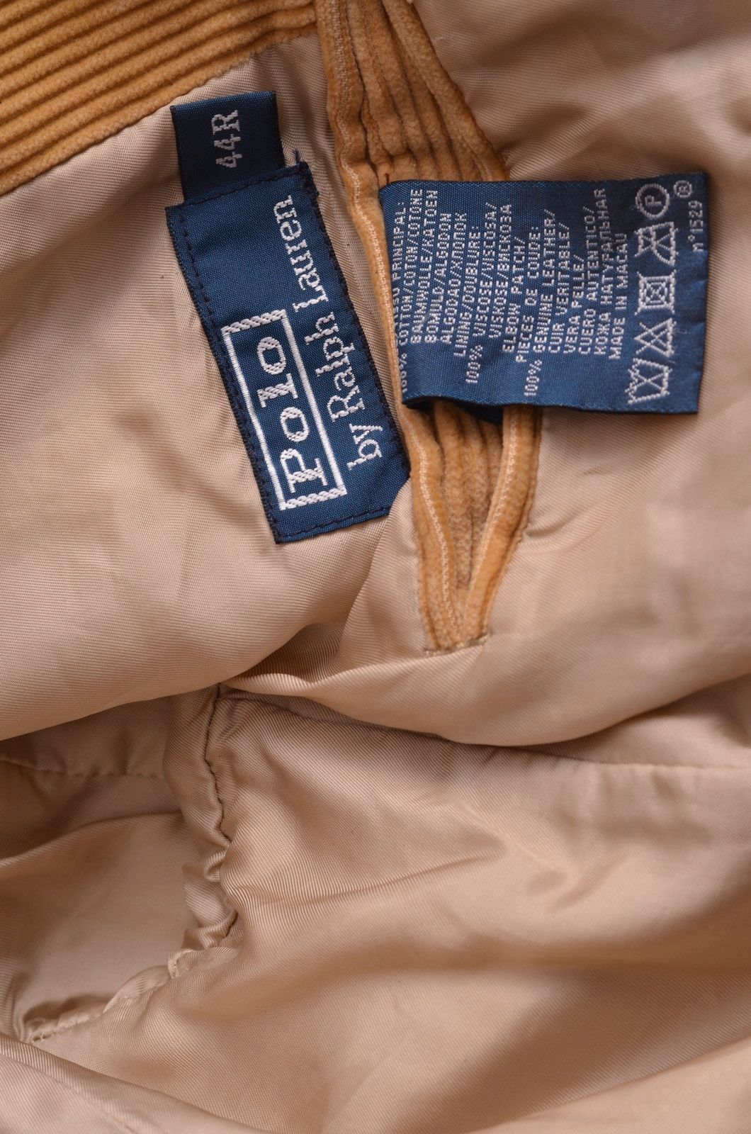 Polo Ralph Lauren Corduroy Blazer Jacket Leather Elbows Size 44R Size US L / EU 52-54 / 3 - 5 Thumbnail