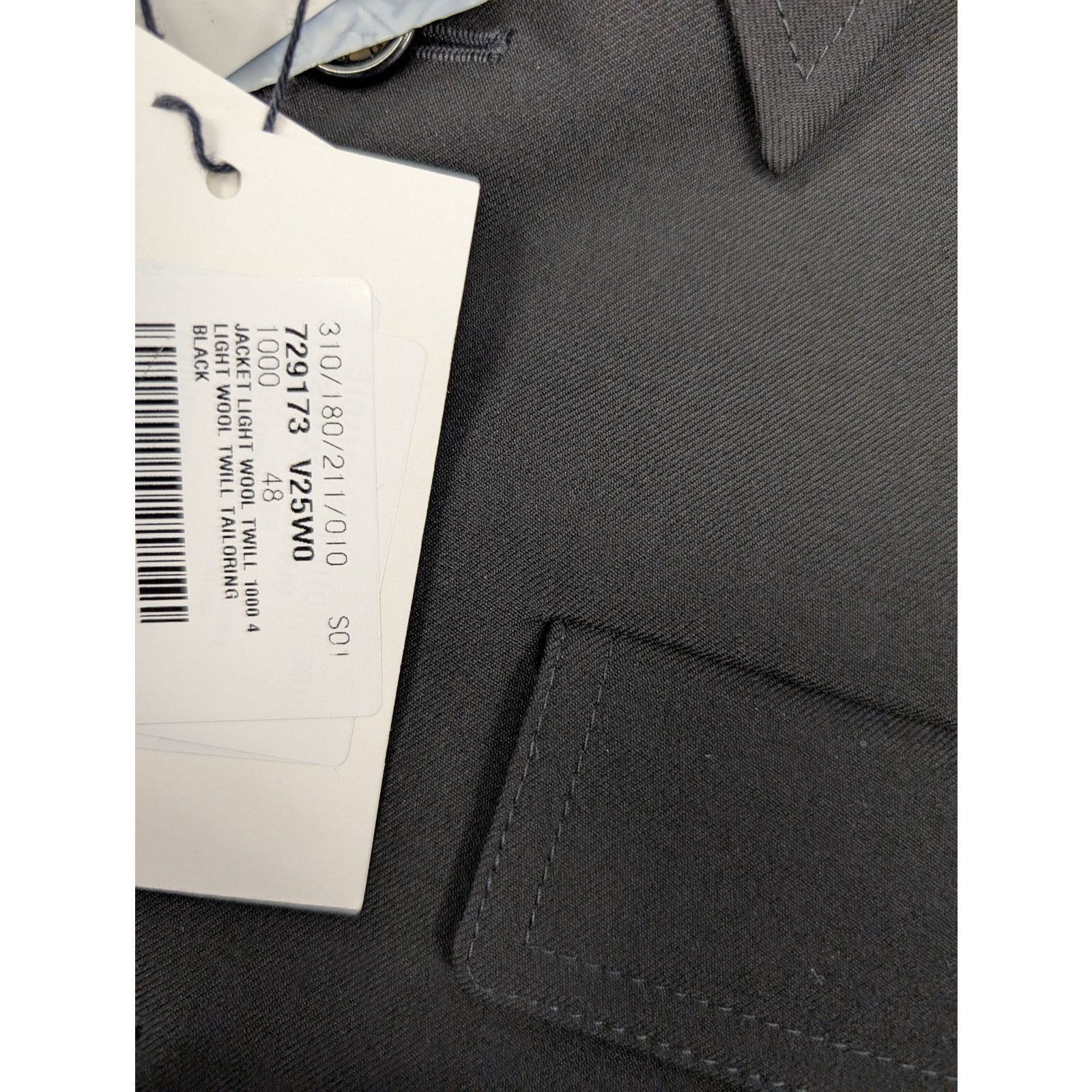 Bottega Veneta o1rshd1 Blazer Jacket Light Wool Twill Tailoring in Black Size US M / EU 48-50 / 2 - 14 Thumbnail