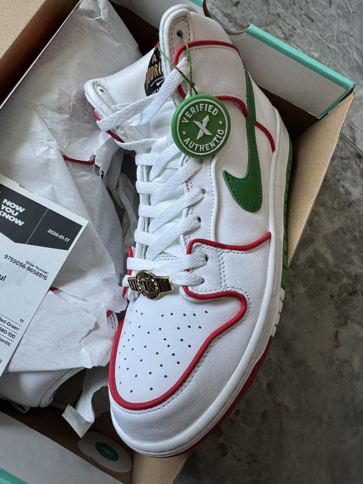 Nike 2020 Paul Rodriguez x Dunk High Premium SB ‘Boxing’ Size US 11 / EU 44 - 2 Thumbnail