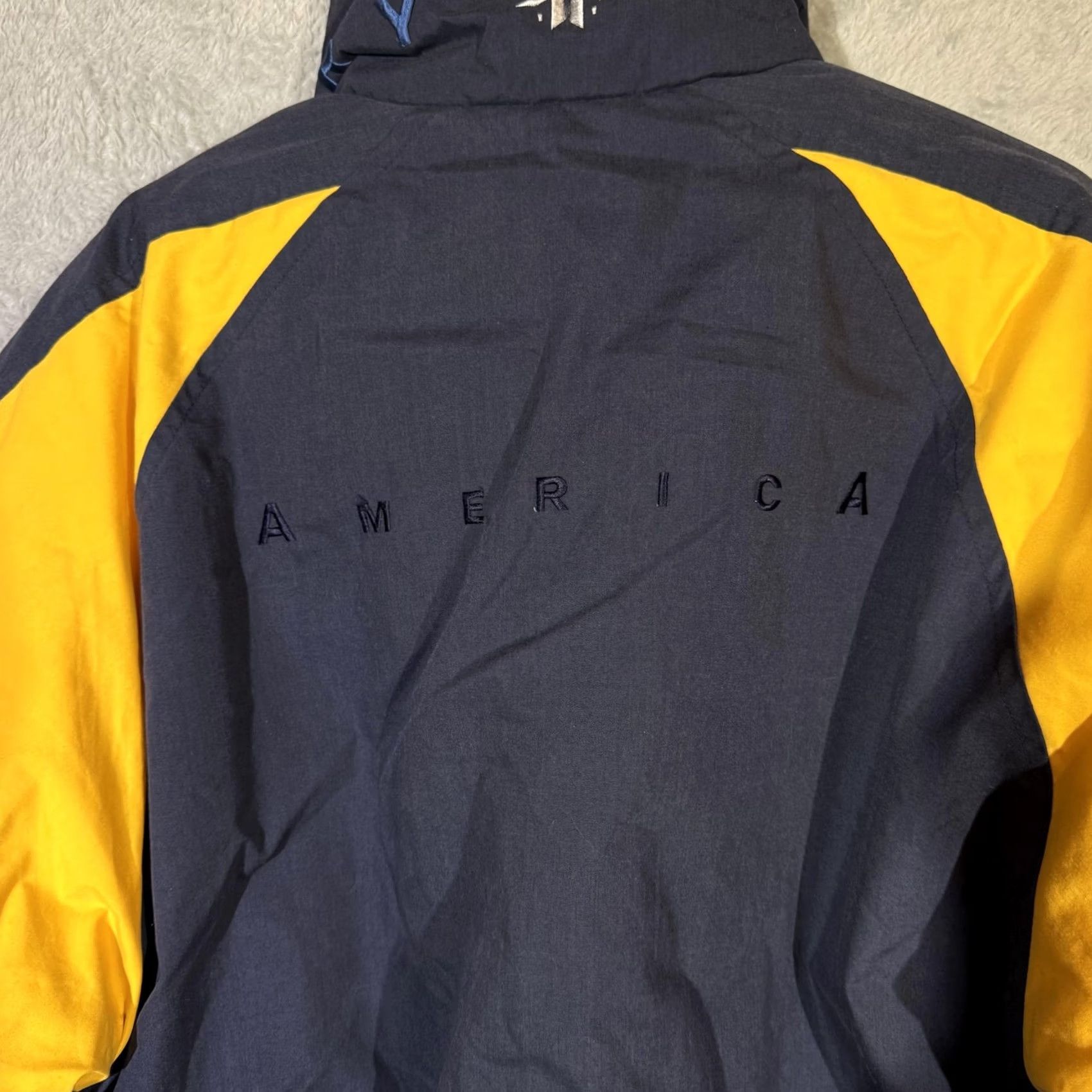 Perry Ellis Perry Ellis Ski / Snowboard Jacket Mens Medium Yellow Navy Insulated Winter Coat Size US M / EU 48-50 / 2 - 3 Thumbnail