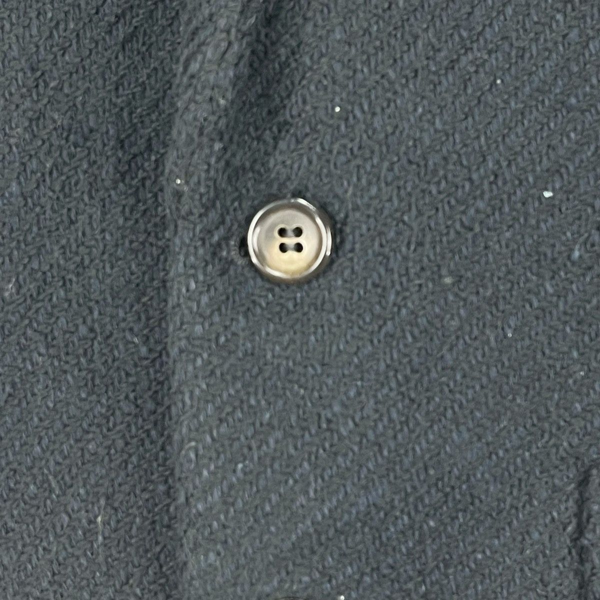 Comme des Garcons × Comme des Garcons Homme × Comme des Garcons Homme Plus 80’s Comme Des Garcons Homme Herringbone Navy Blue Coat Size US M / EU 48-50 / 2 - 8 Thumbnail