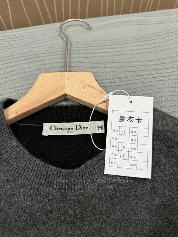 Dior Dior Women's Dark Gray Cashmere T. Size S / US 4 / IT 40 - 3 Thumbnail