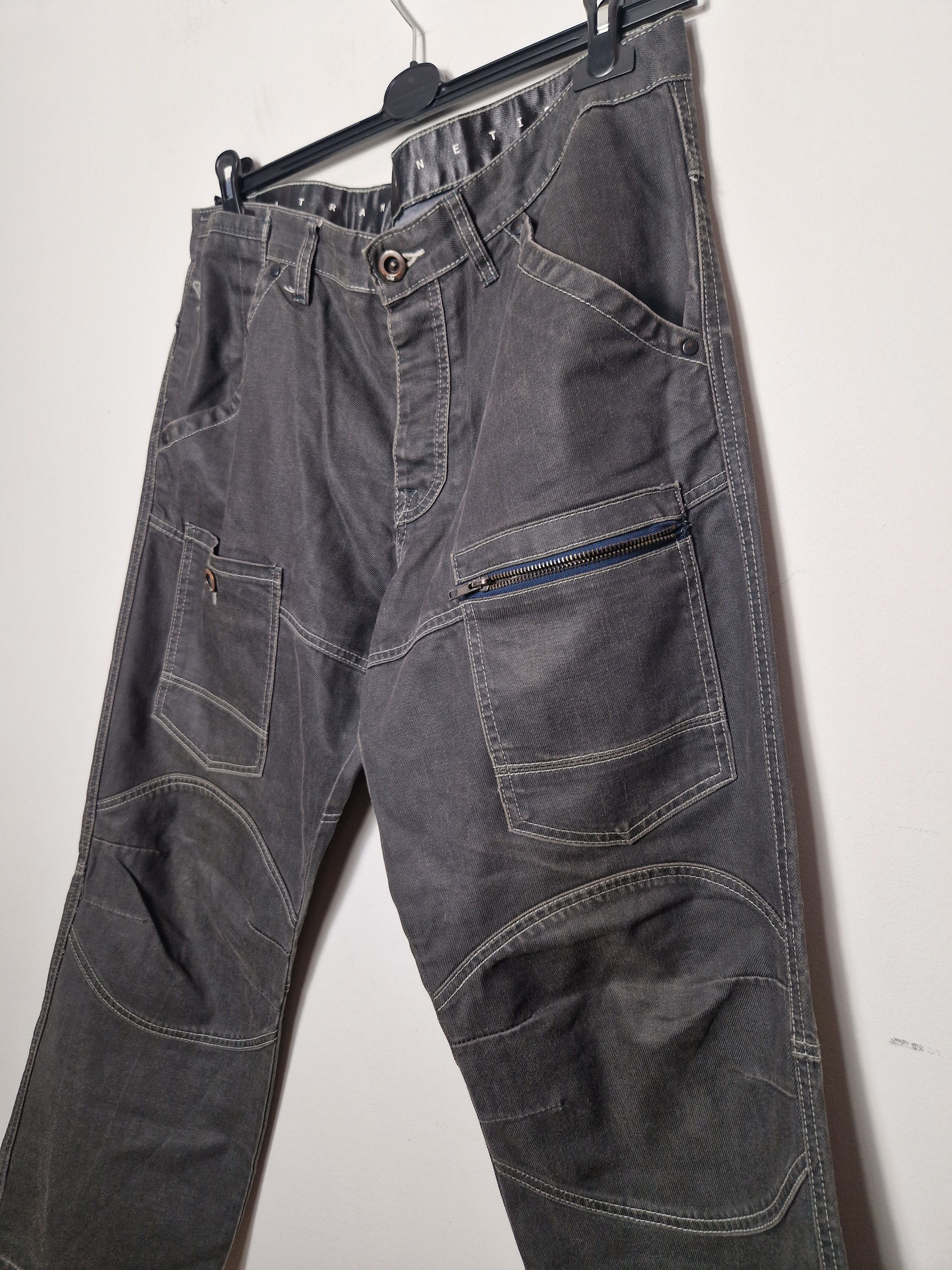 Japanese Brand × Vintage Ultramagnetic vintage y2k japanese cargo double knee pants Size US 36 / EU 52 - 4 Thumbnail