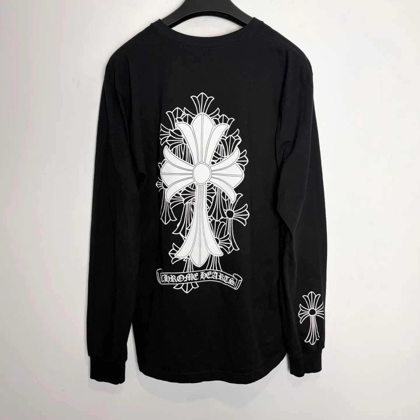 Chrome Hearts Chrome Hearts Black Scroll Phantom Cross Longsleeve Tee L Size US L / EU 52-54 / 3 - 2 Thumbnail