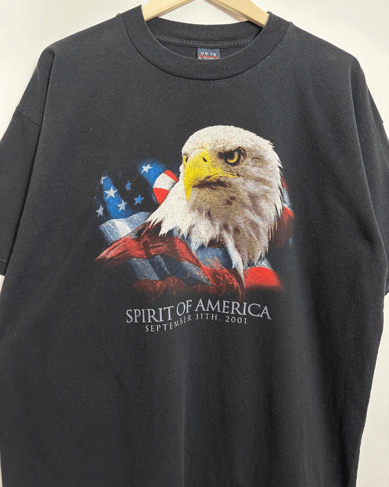 Vintage Vintage 9/11 Spirit of America Men's Black T-Shirt - Size XL Size US XL / EU 56 / 4 - 4 Thumbnail