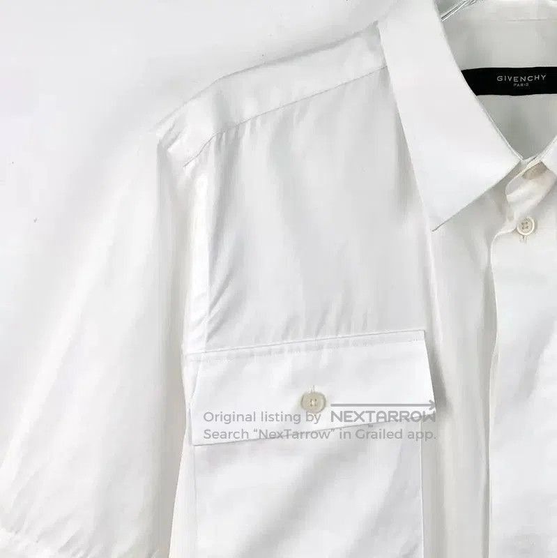 Givenchy Givenchy White Cotton Short Sleeve Shirt . Size XXS / US 00 / IT 34 - 3 Thumbnail