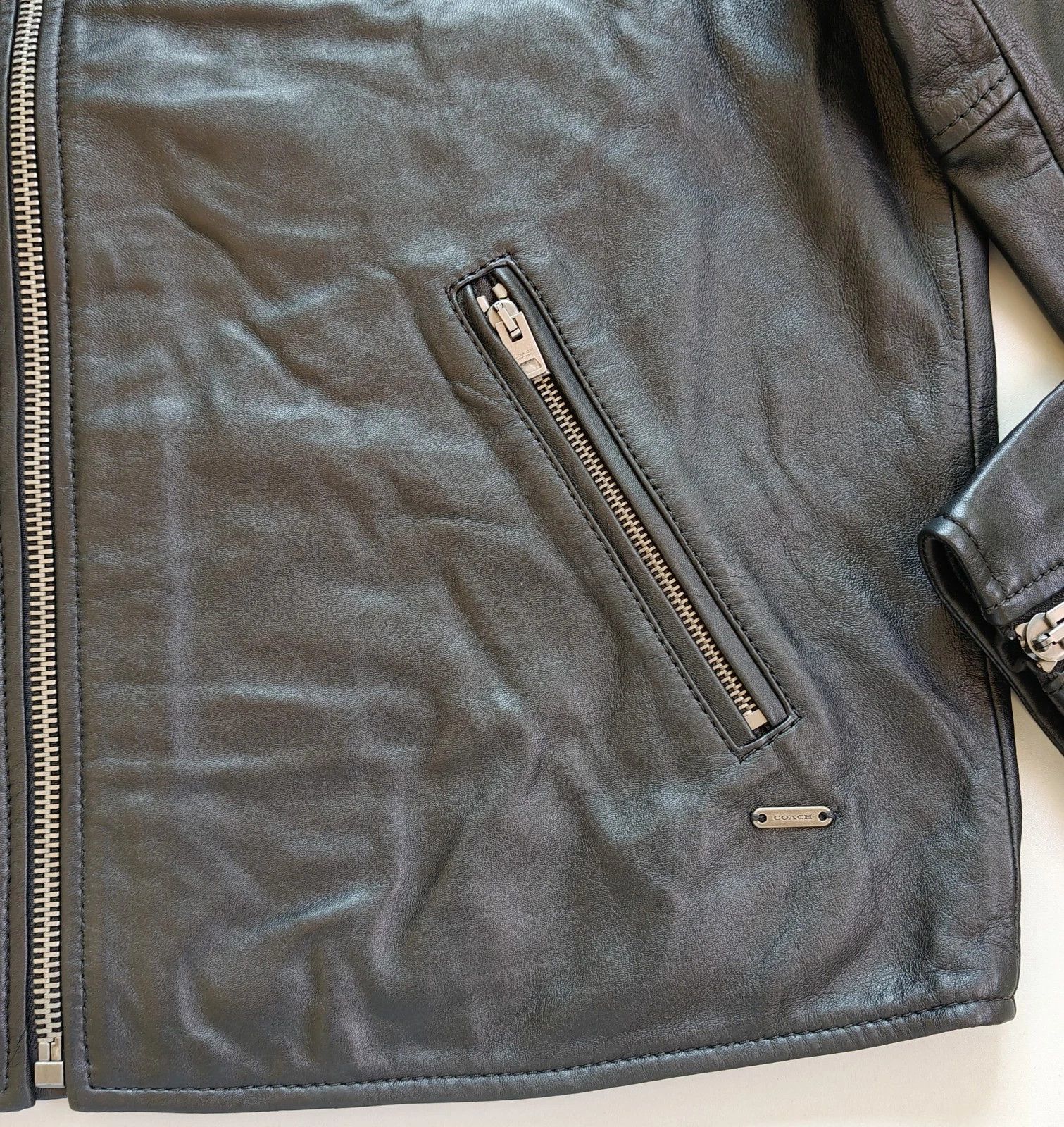 Coach Coach Leather Racer Jacket FTP 5074 Size US XL / EU 56 / 4 - 6 Thumbnail