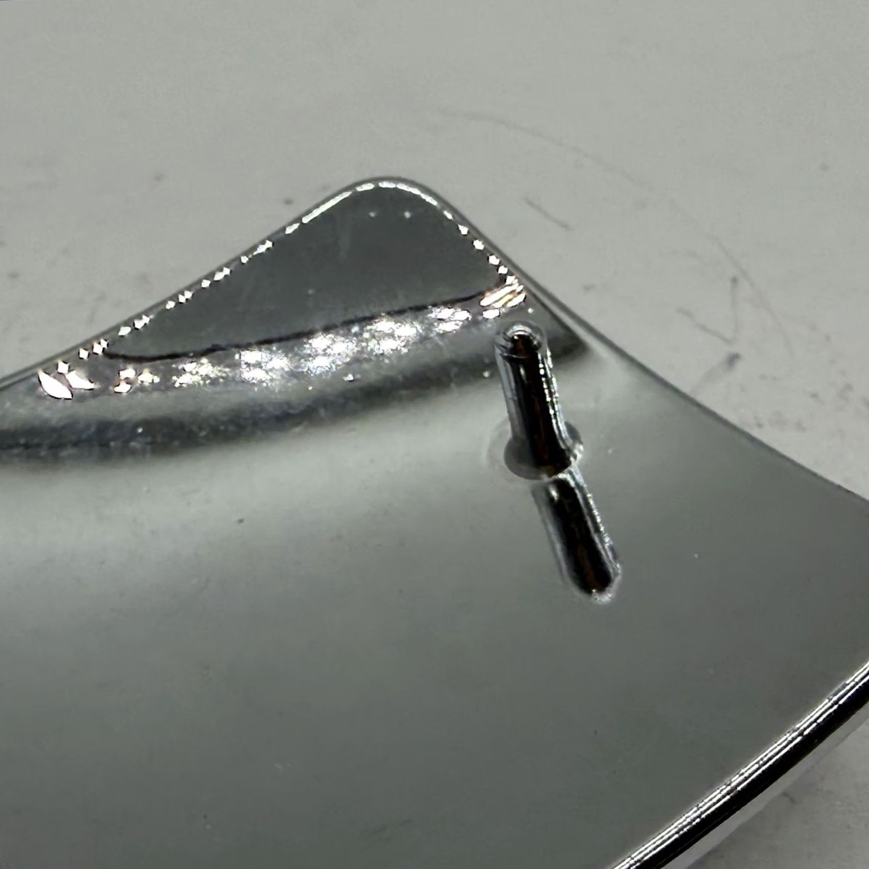 Vintage VINTAGE Silver Tone Hammer Rectangle Belt Buckle Textured Minimalist Western Buckle Men Belt Buckle Silver Alloy Size ONE SIZE - 6 Thumbnail