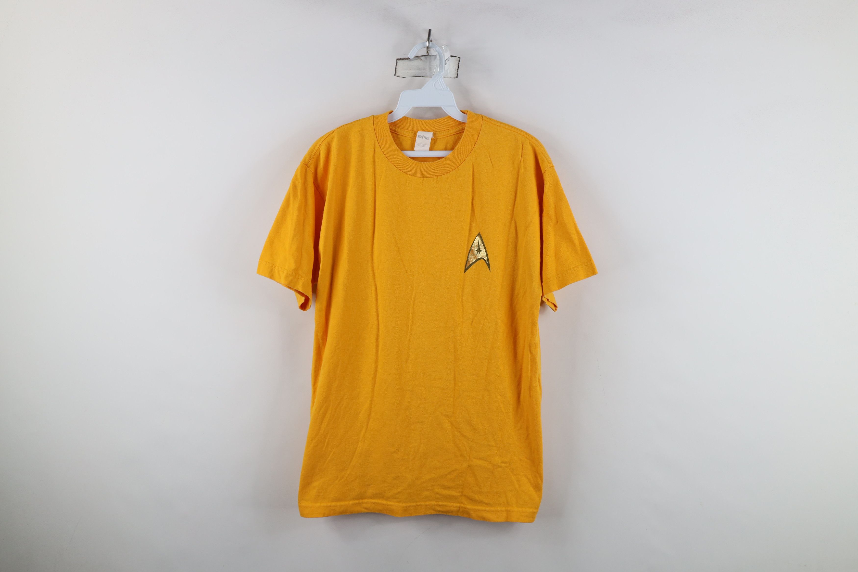Vintage Vintage 90s Star Trek Short Sleeve T-Shirt Yellow Cotton Size US M / EU 48-50 / 2 - 1 Thumbnail